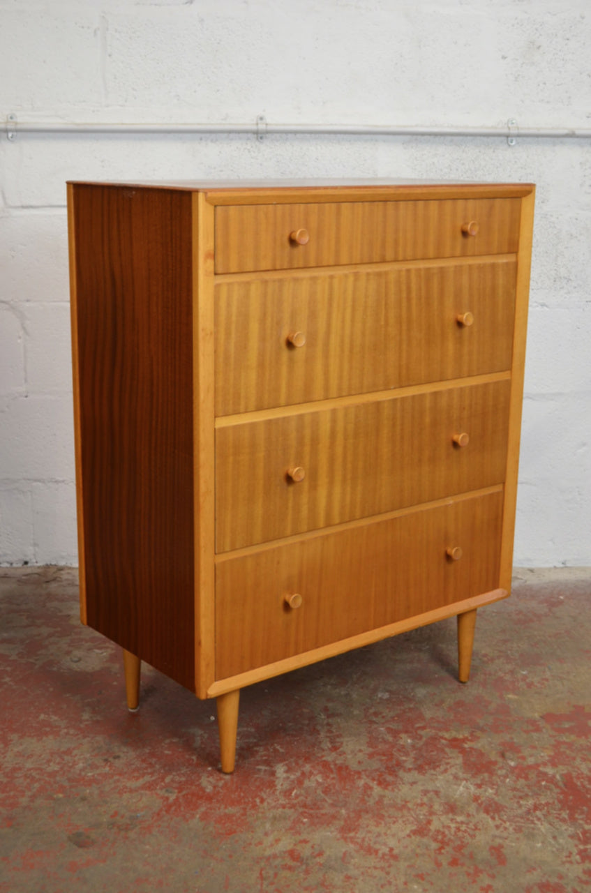 Vintage Mid Century Chest of Drawers Designed By C.W.S