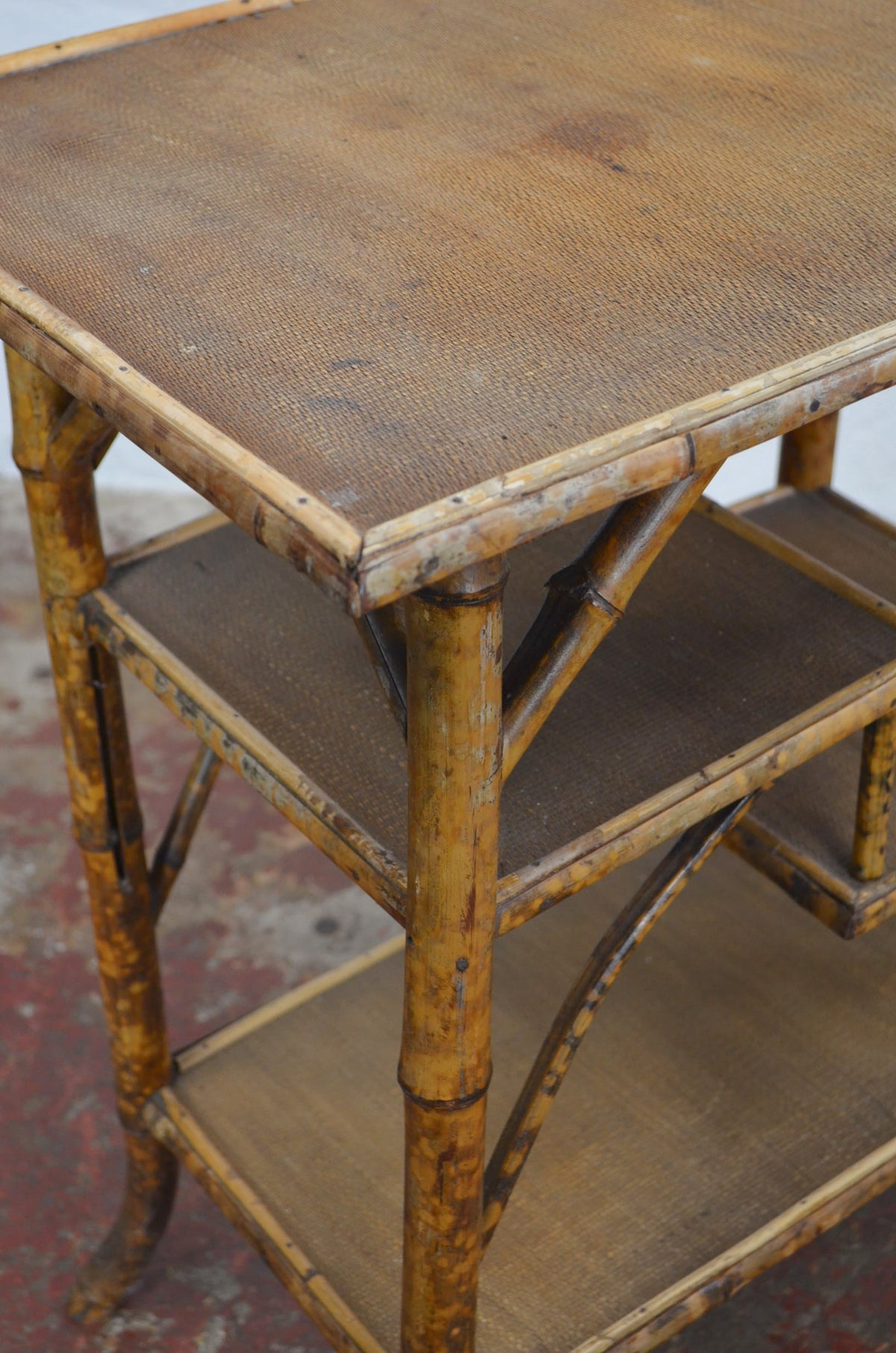 Antique Aesthetic Movement Bamboo Side Table