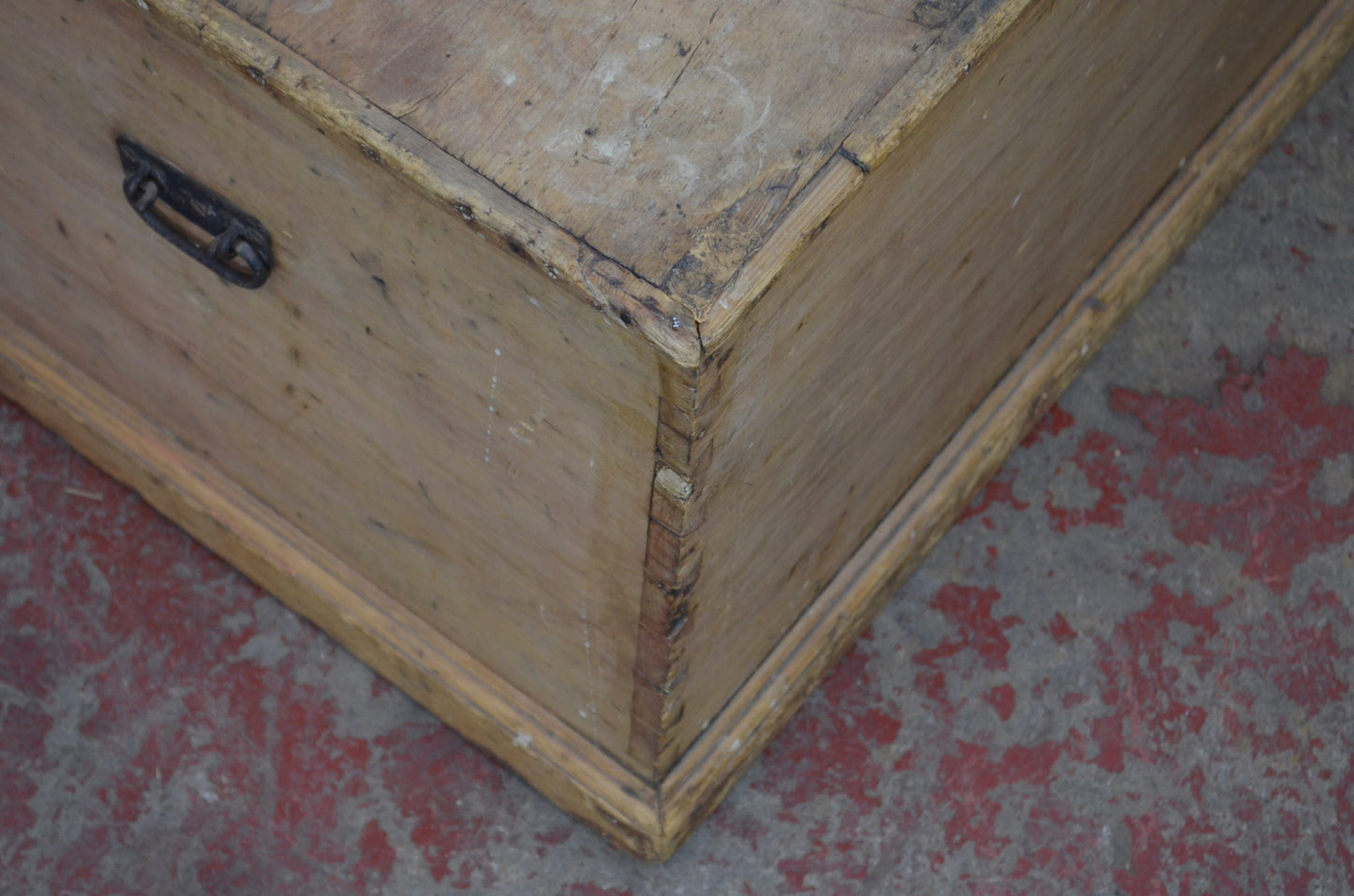 Antique Stripped Pine Blanket Box Storage