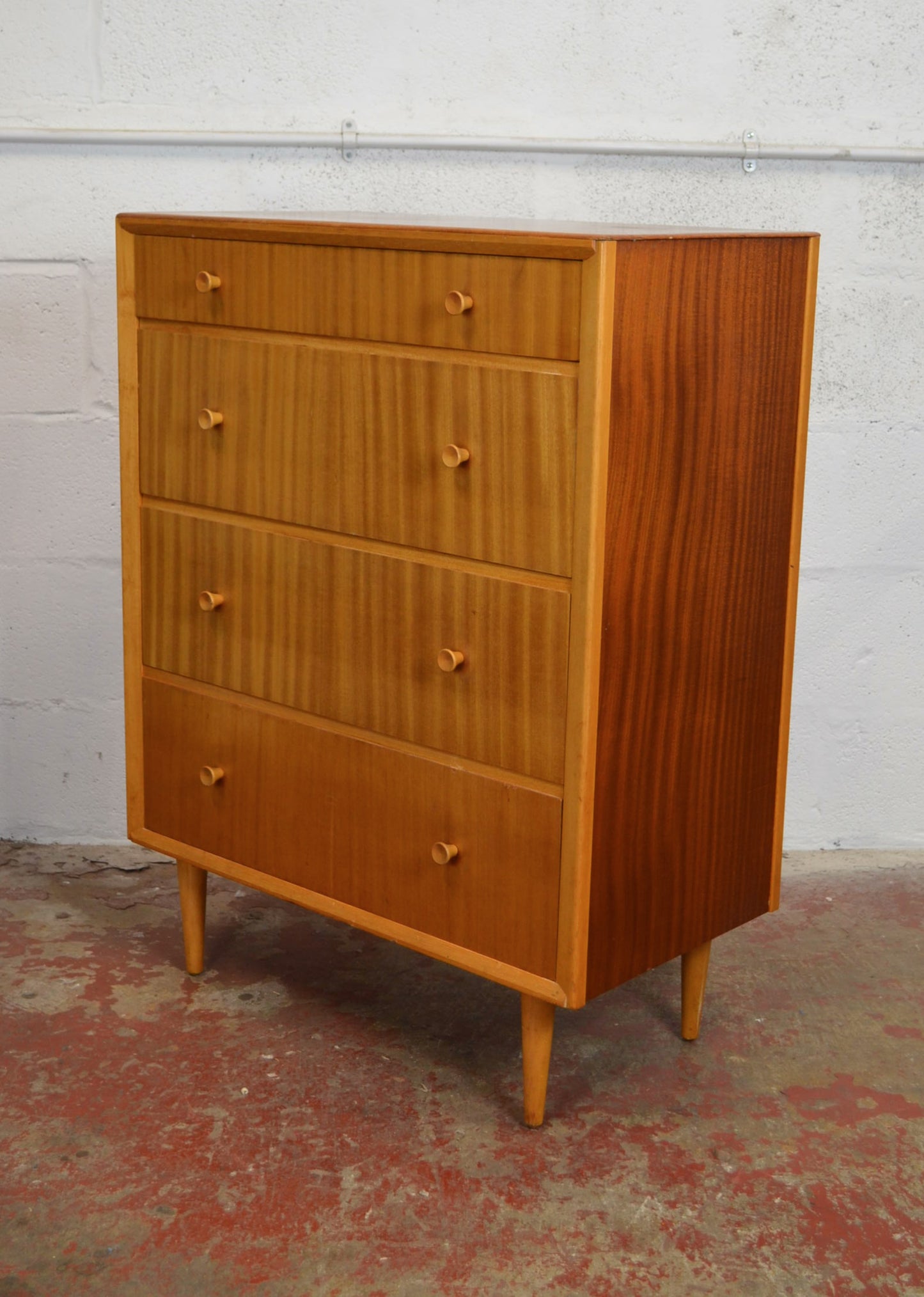 Vintage Mid Century Chest of Drawers Designed By C.W.S