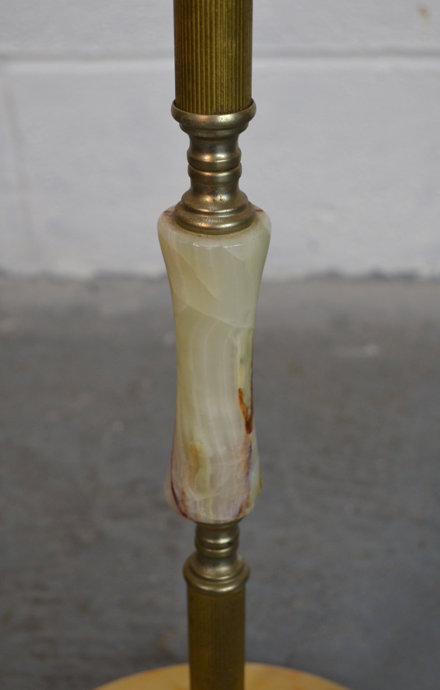 Antique Style Onyx Floor Lamp