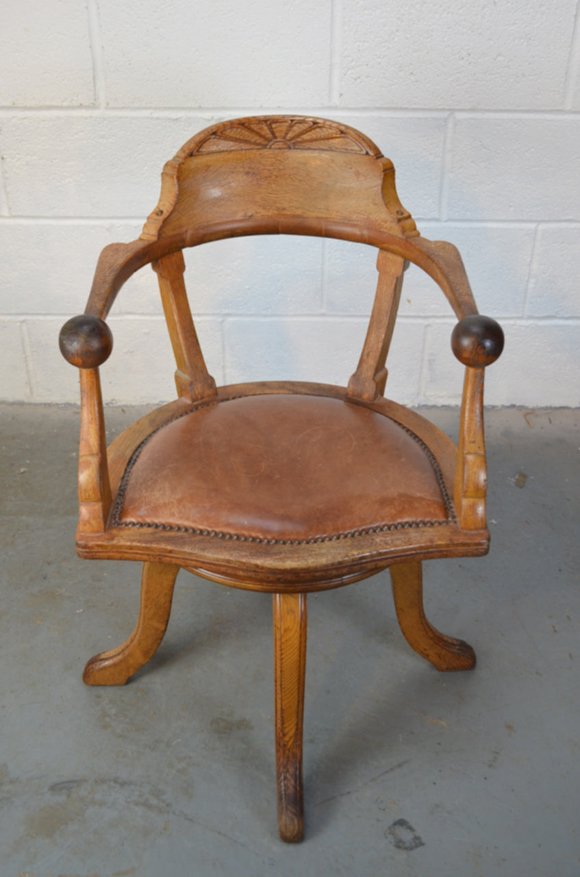 Early 20th Century Desk Chair (reserved Ross - Graven)