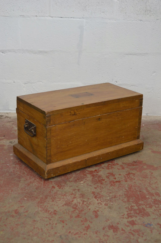 Vintage Pine Blanket Box Storage