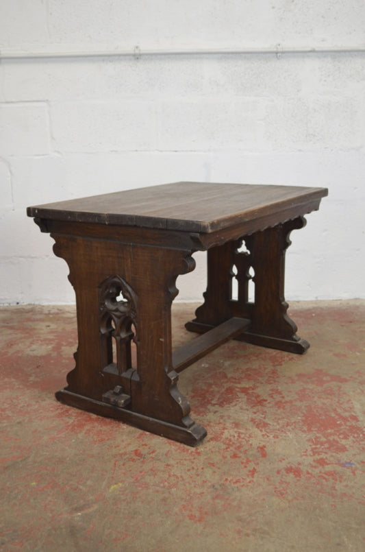 Antique Gothic Style Occasional Side Table