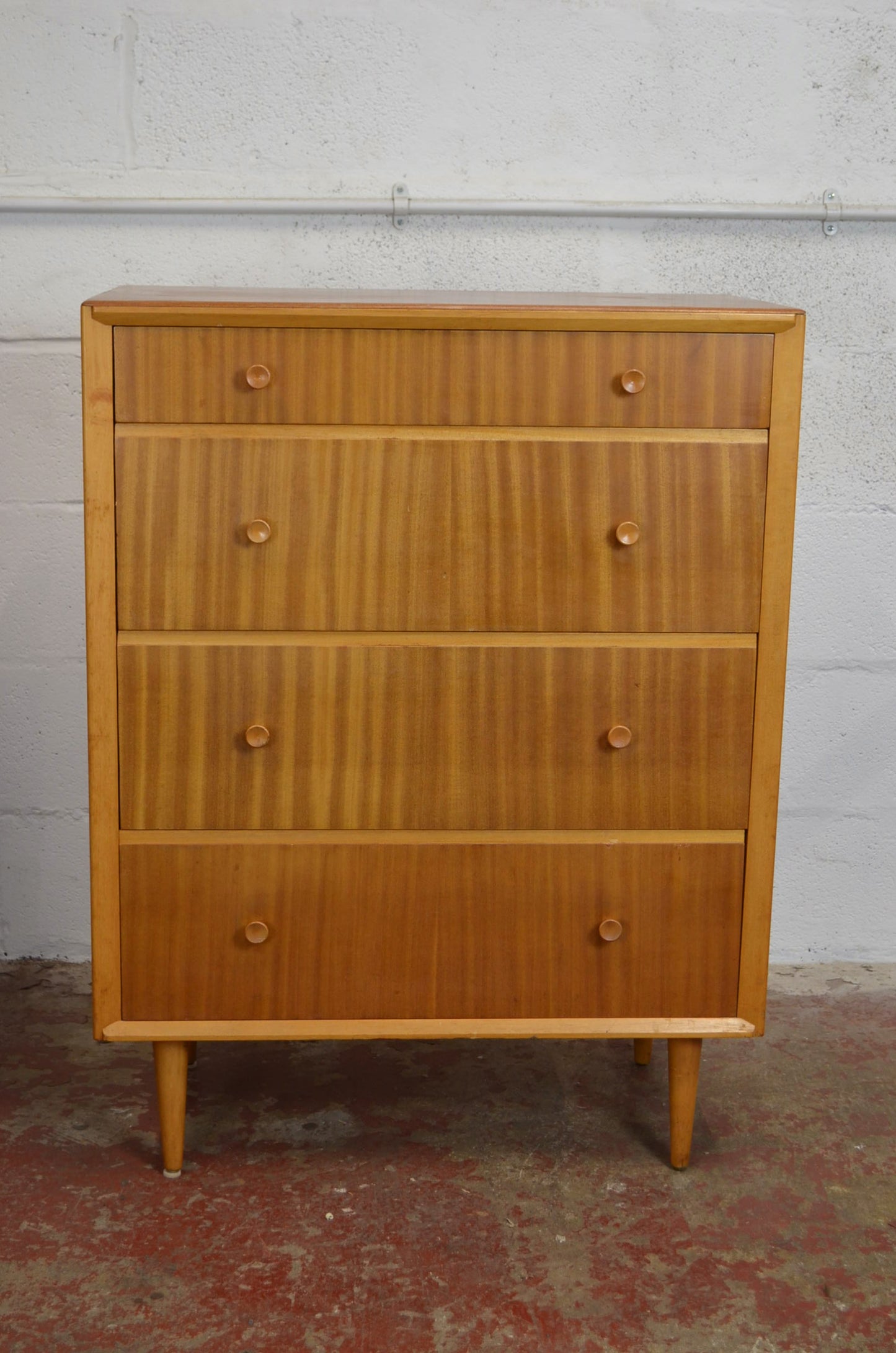 Vintage Mid Century Chest of Drawers Designed By C.W.S