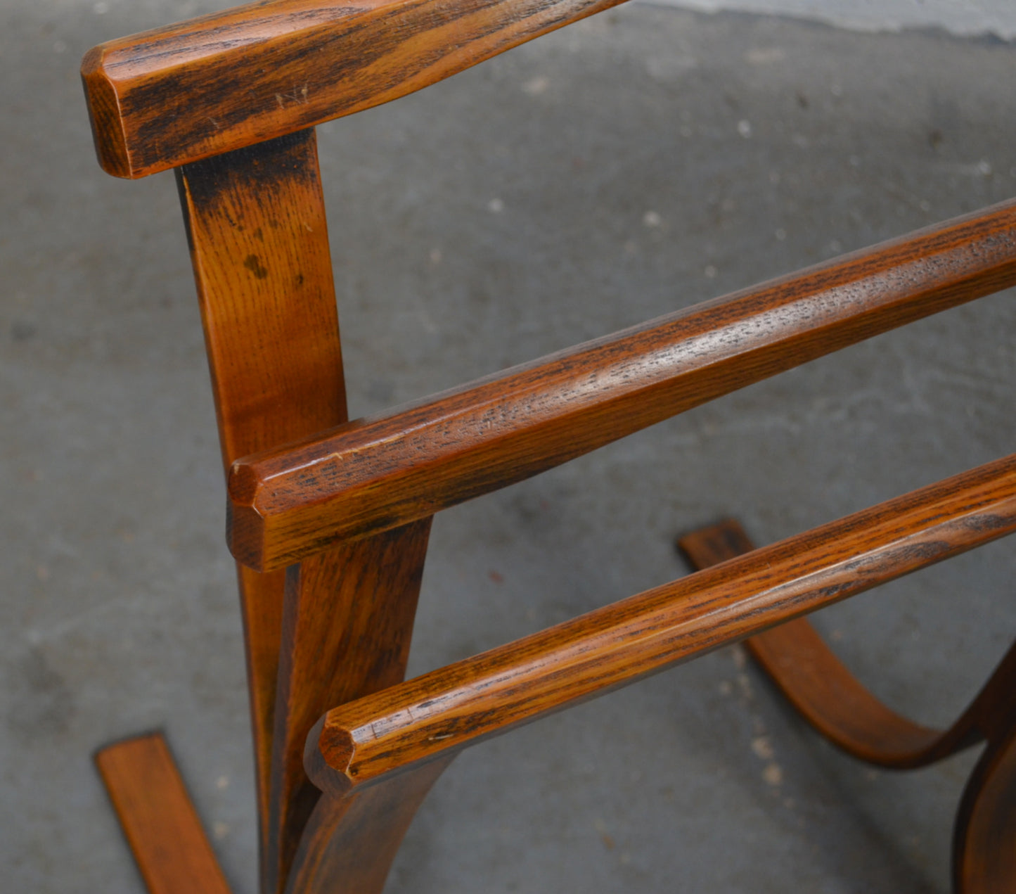 Vintage 20th Century Towel Rail - Oak