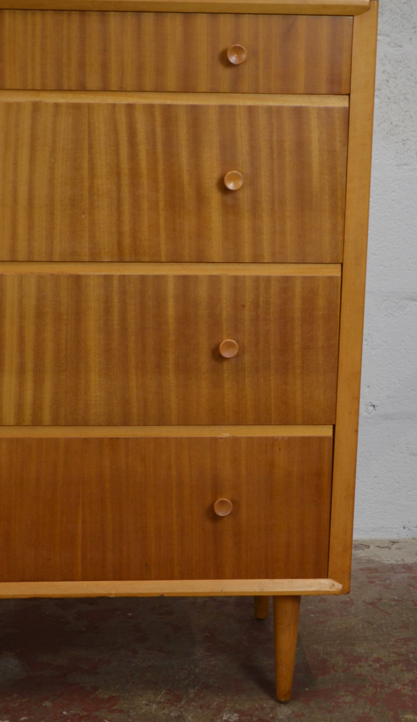 Vintage Mid Century Chest of Drawers Designed By C.W.S