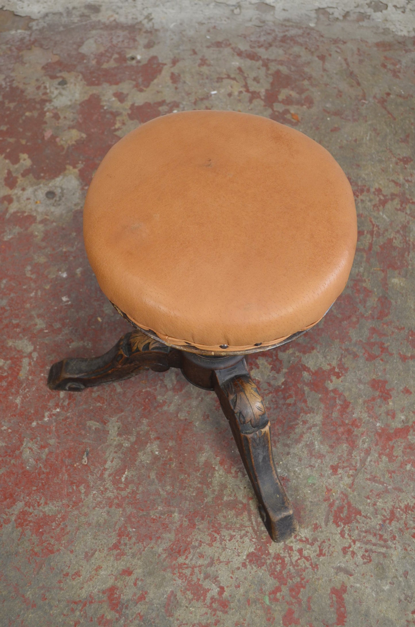Early Victorian Mahogany Piano Stool