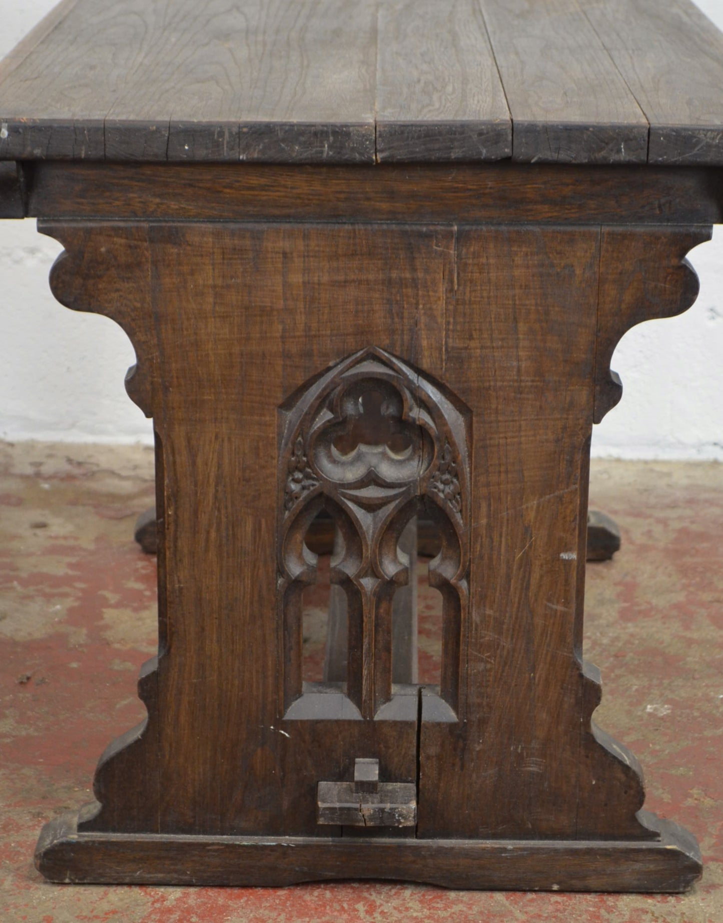 Antique Gothic Style Occasional Side Table