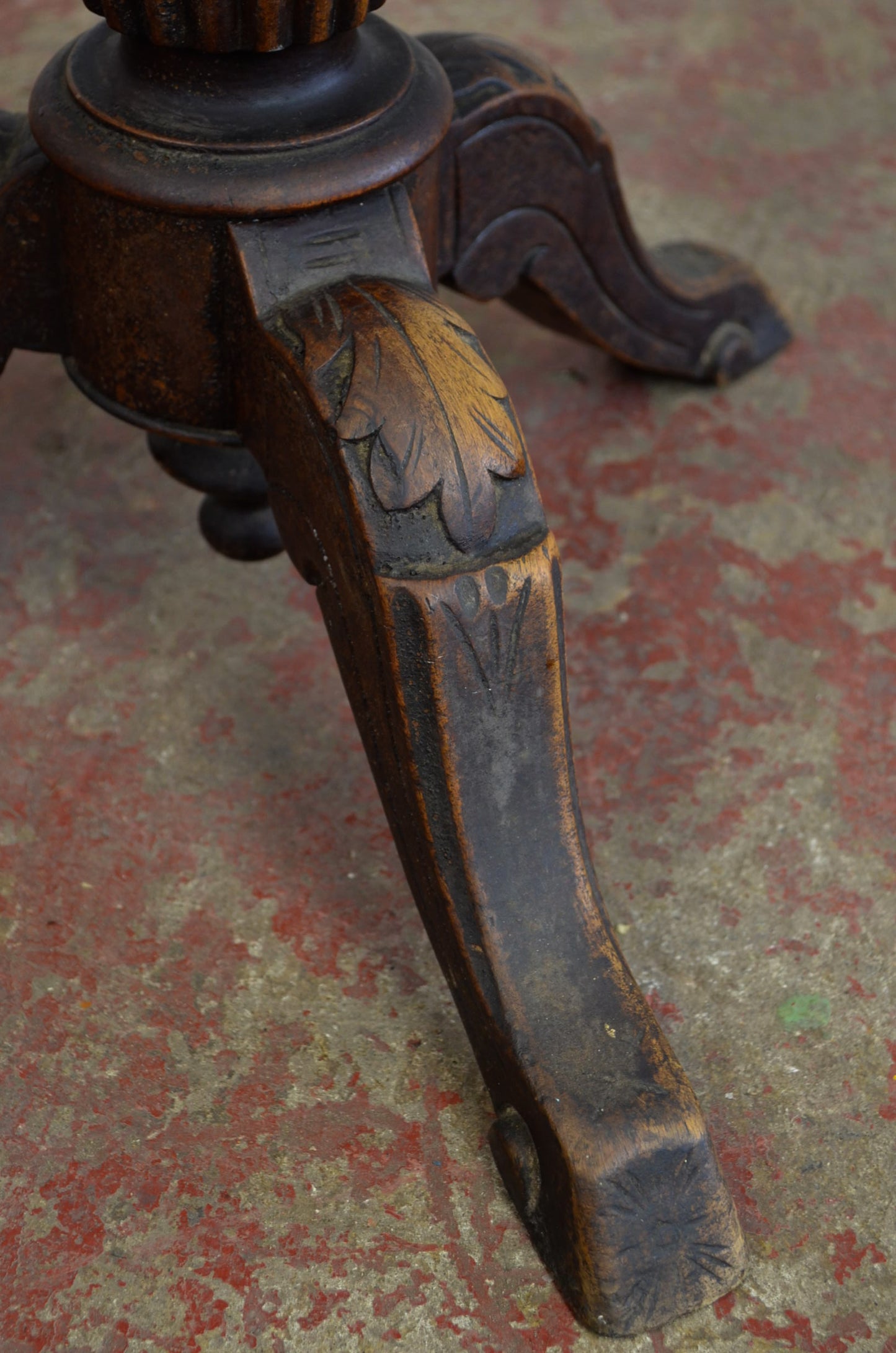 Early Victorian Mahogany Piano Stool