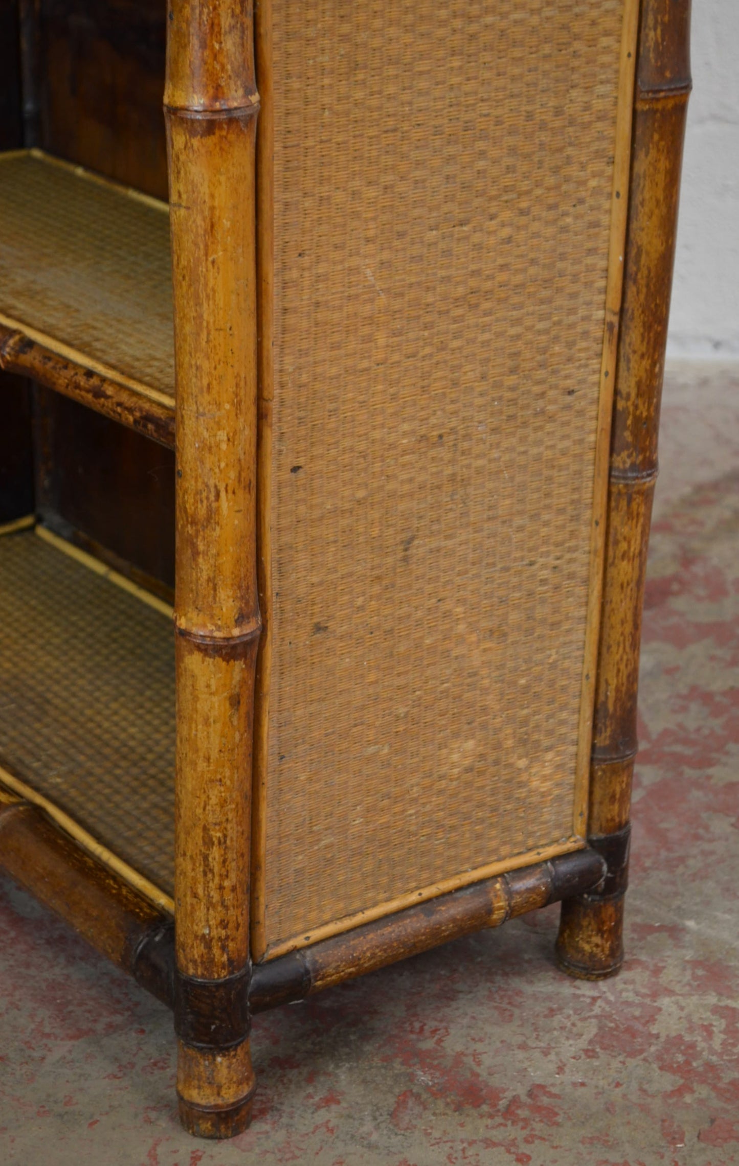Antique Aesthetic Movement Bamboo Bookcase