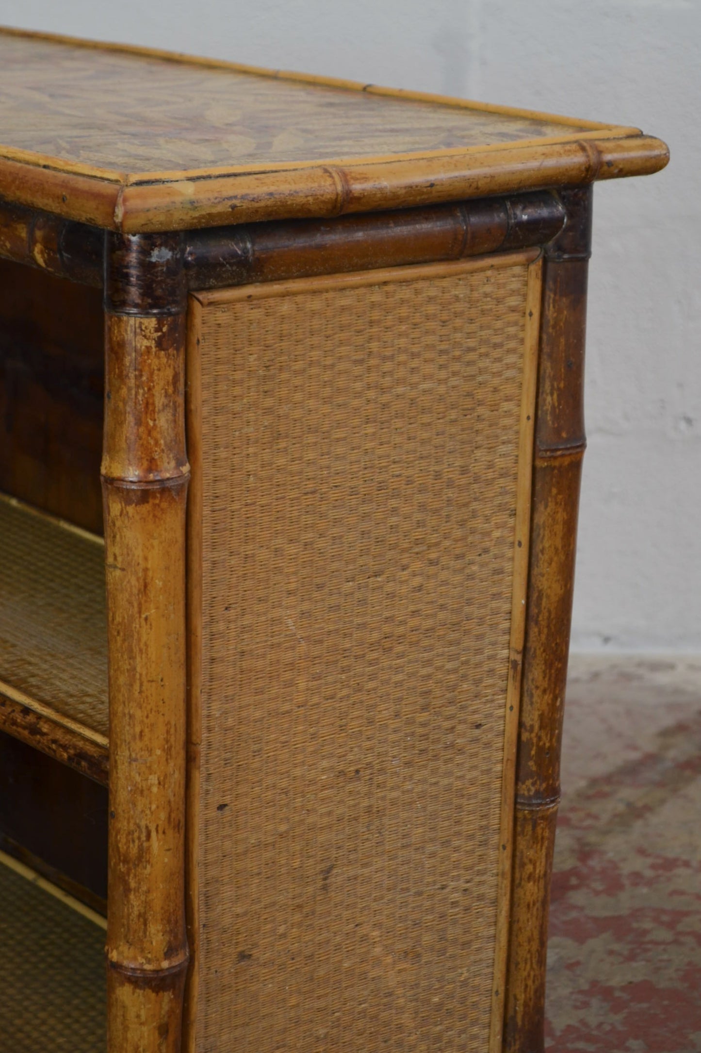 Antique Aesthetic Movement Bamboo Bookcase