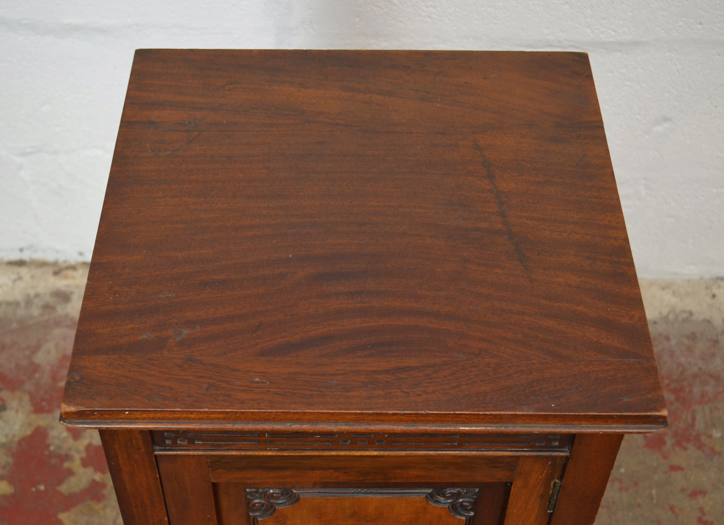An Edwardian Mahogany Bedside Cabinet