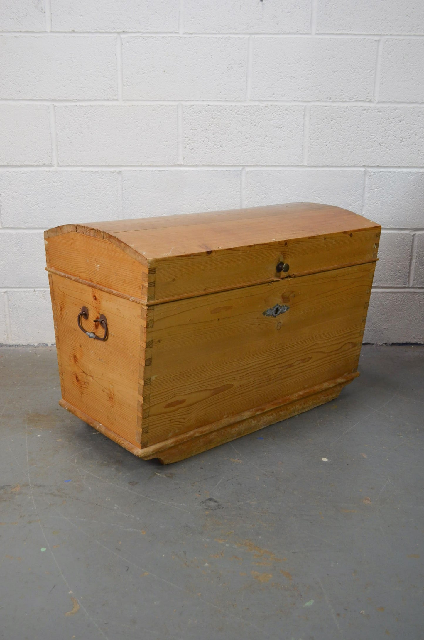 Victorian Stripped Pine Blanket Box Storage