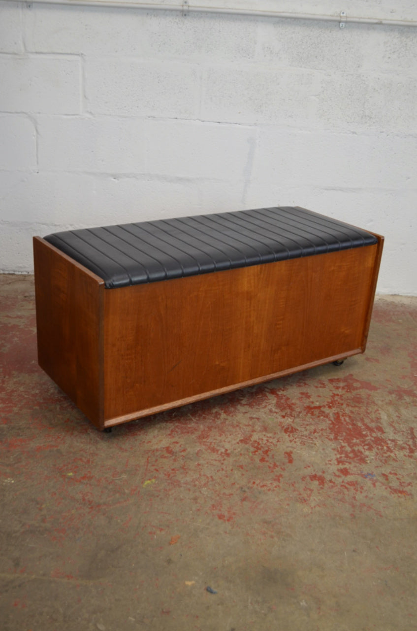 A Mid-Century Teak Ottoman / Blanket Box