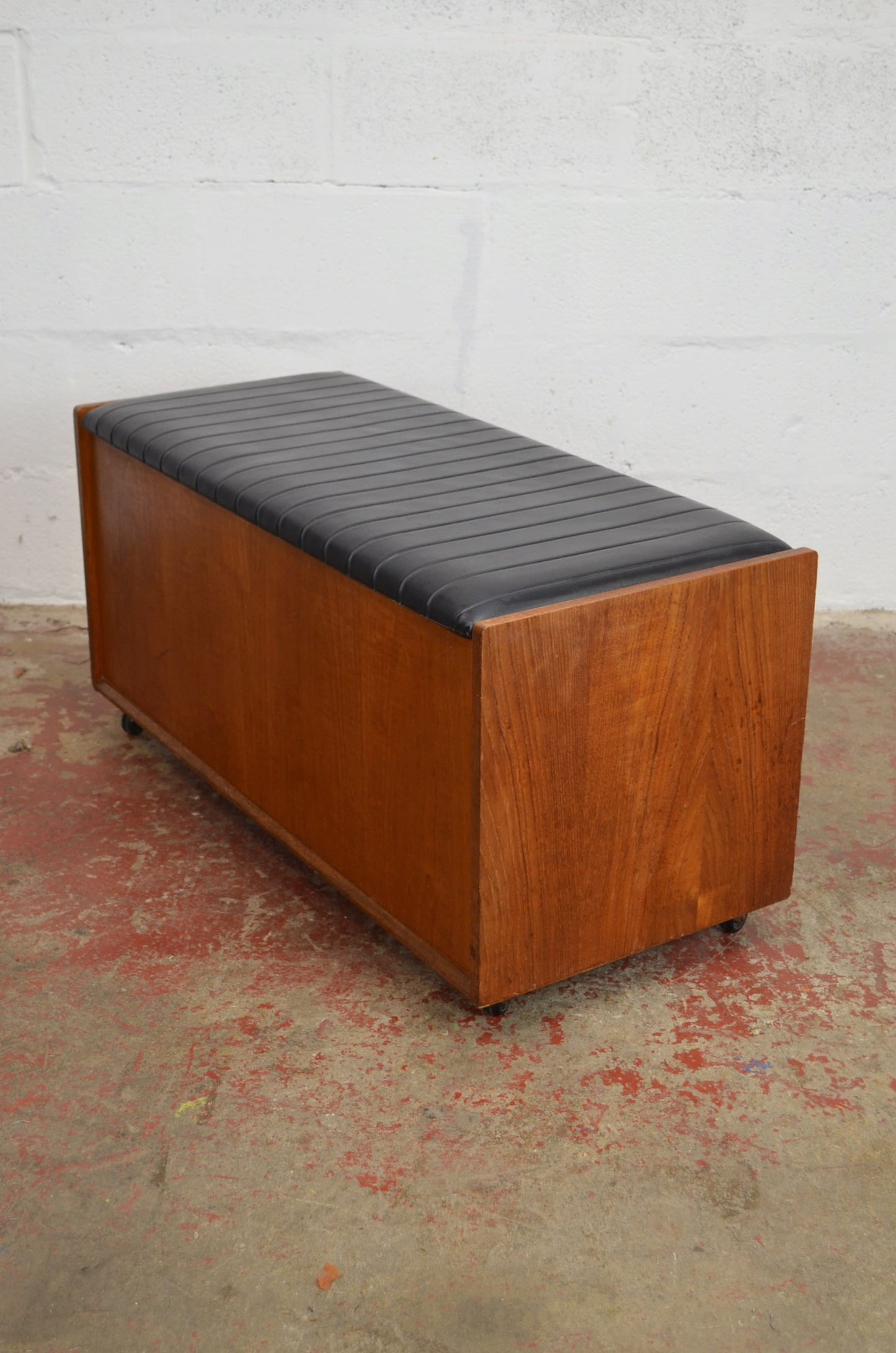 A Mid-Century Teak Ottoman / Blanket Box