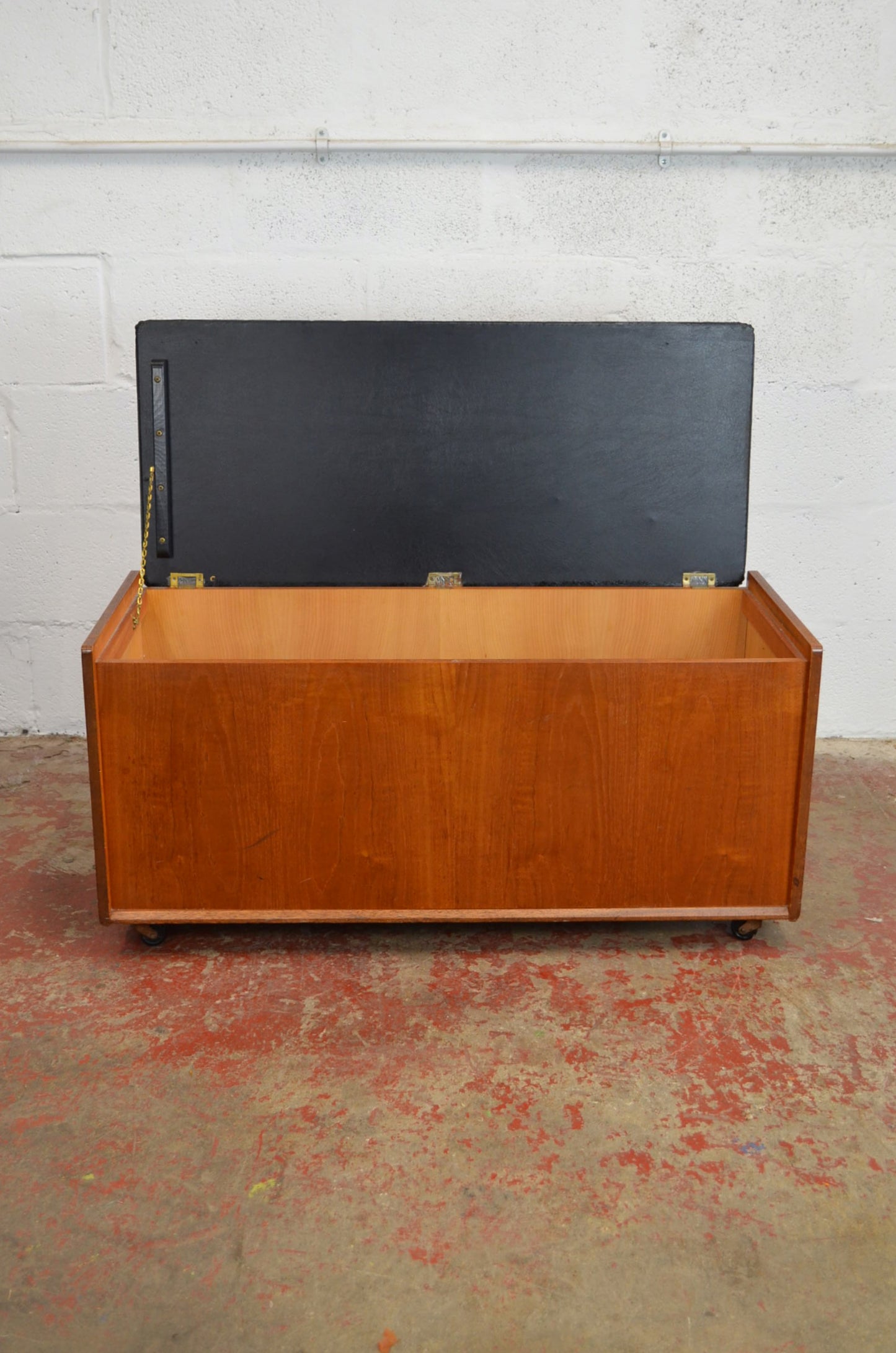 A Mid-Century Teak Ottoman / Blanket Box