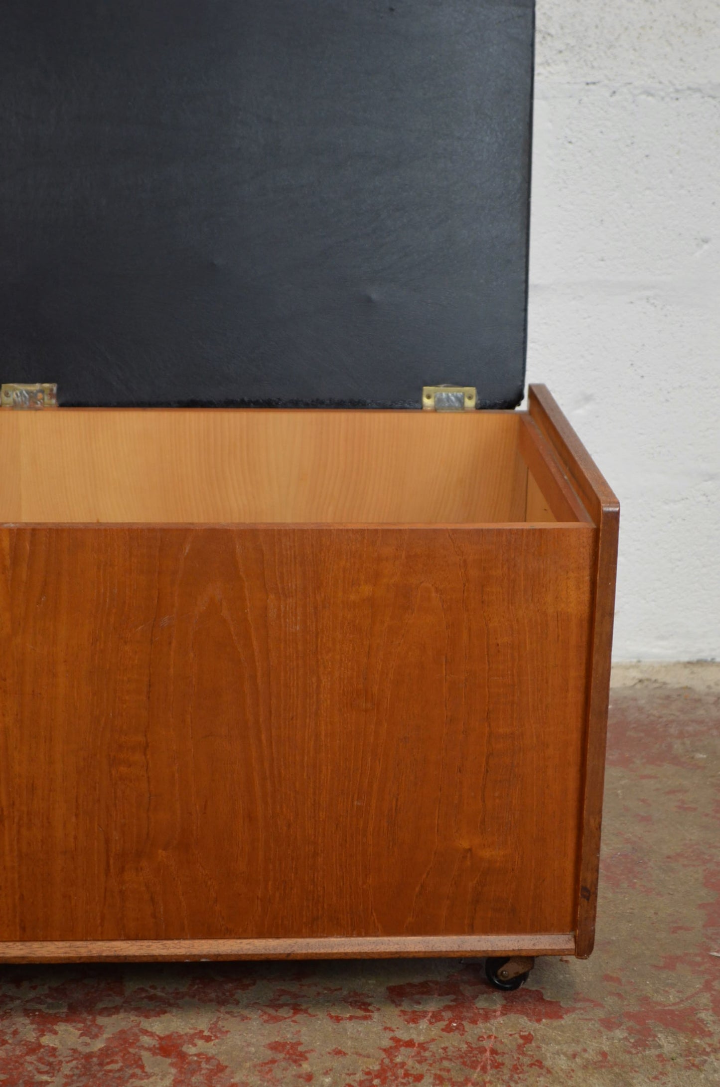 A Mid-Century Teak Ottoman / Blanket Box