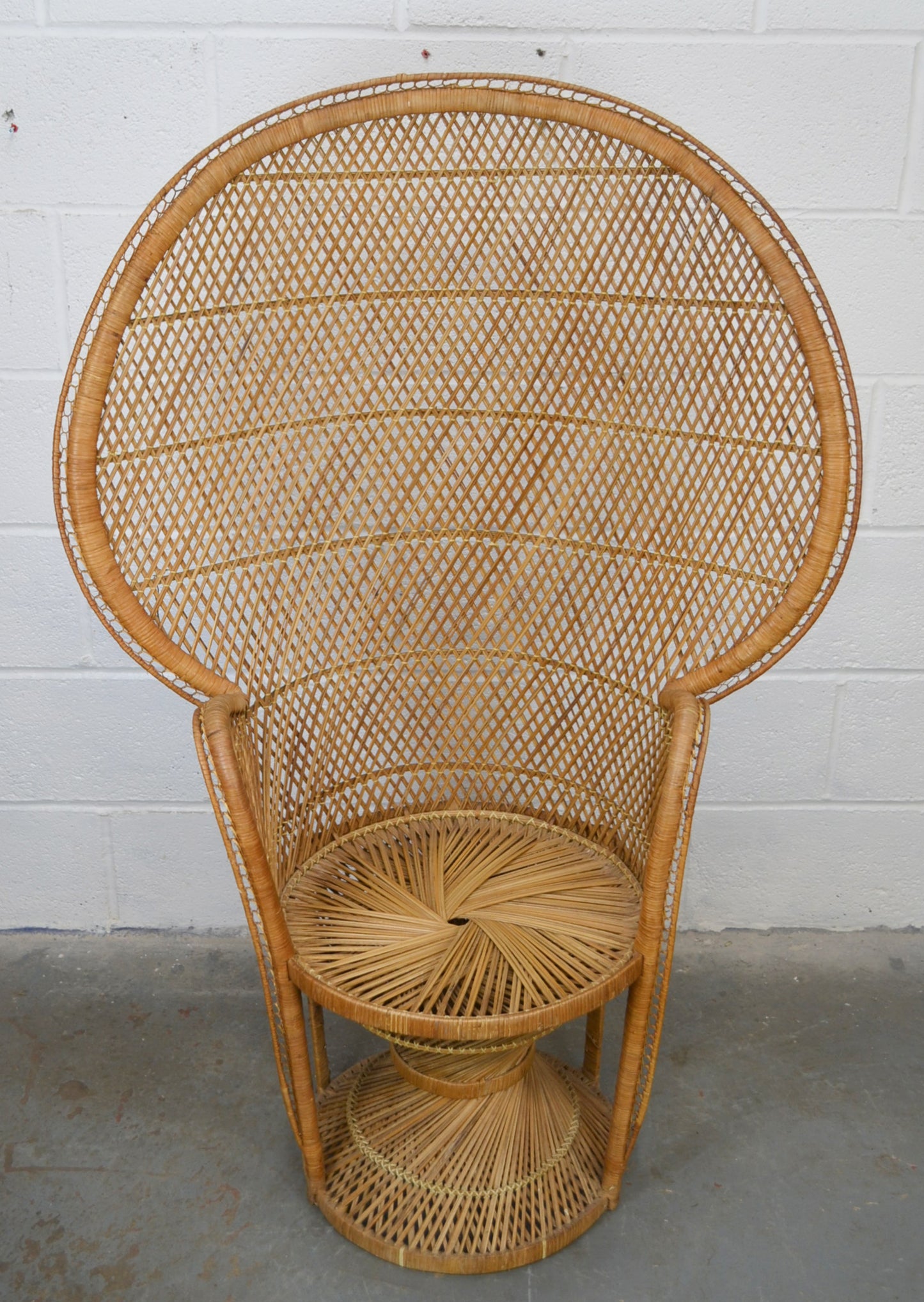 Vintage Bamboo Peacock Chair