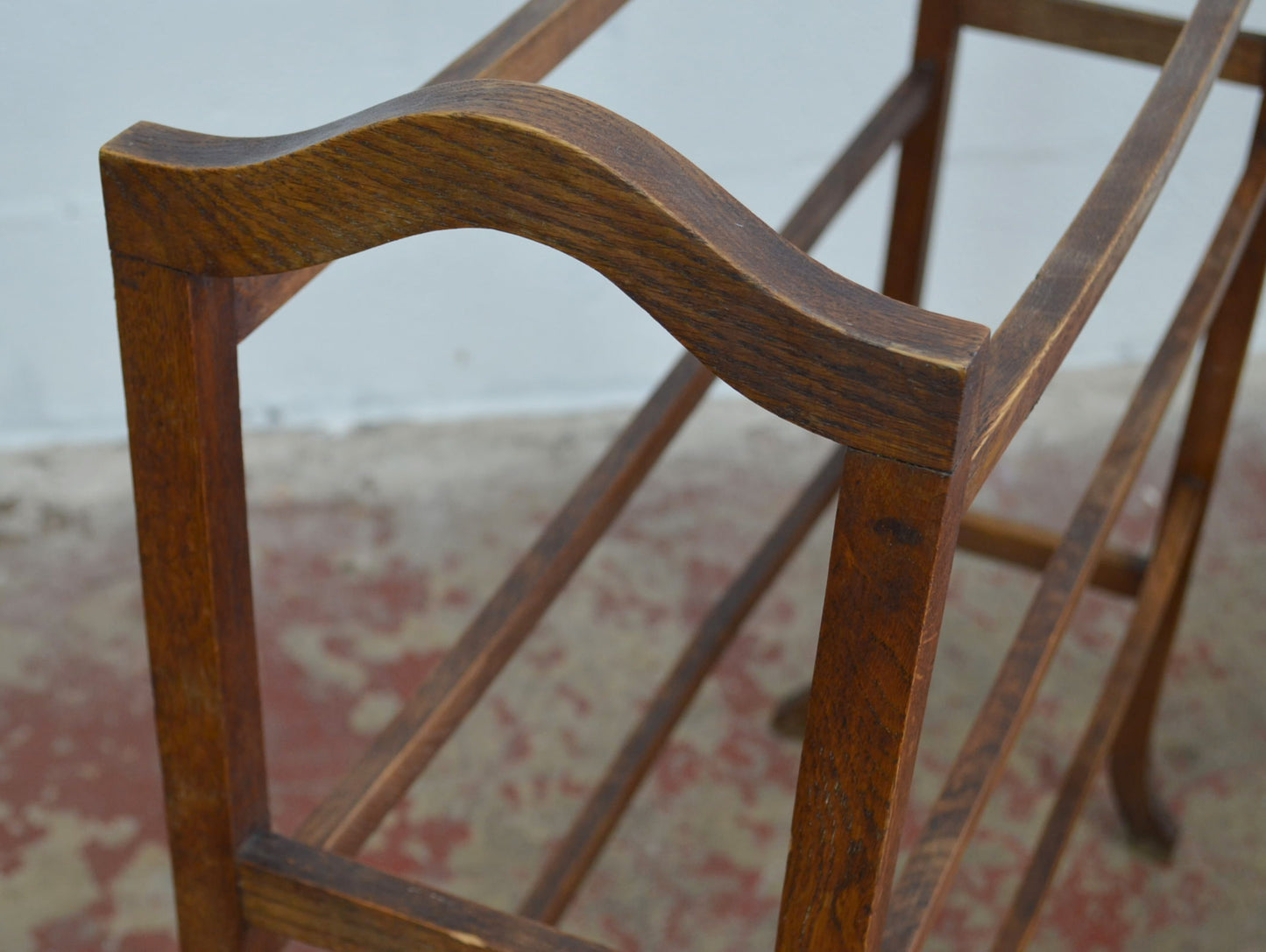 An Antique Towel Rail With Six Supports
