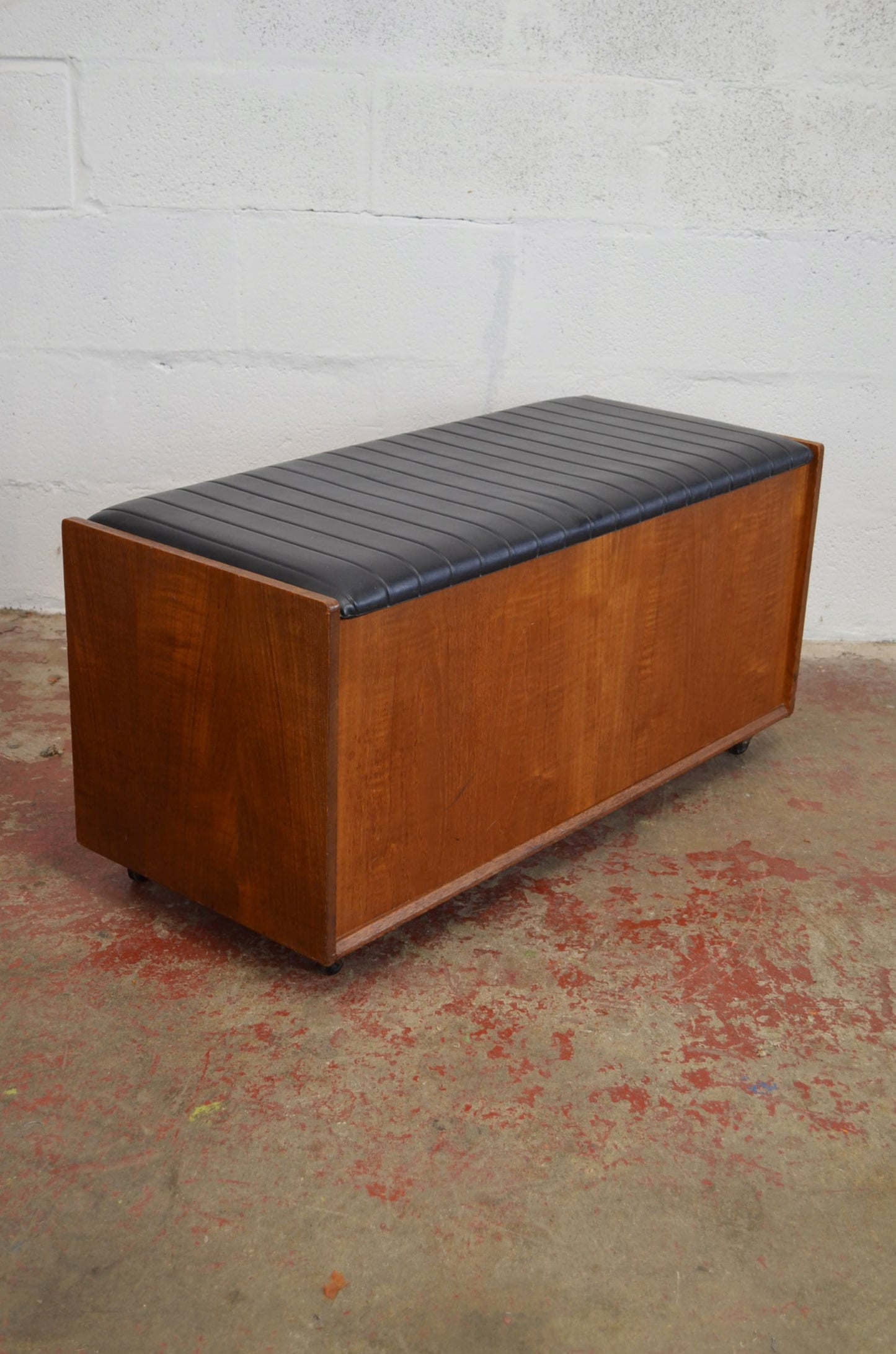 A Mid-Century Teak Ottoman / Blanket Box