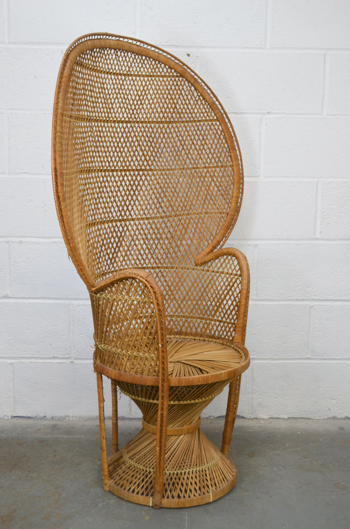 Vintage Bamboo Peacock Chair
