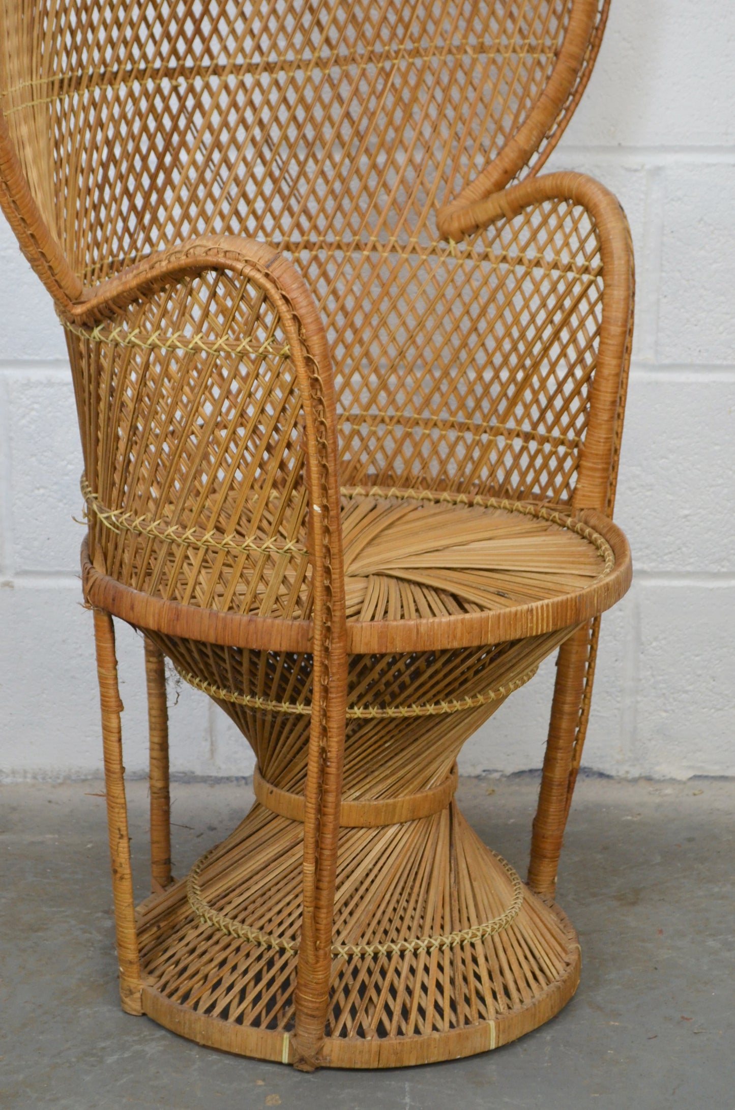 Vintage Bamboo Peacock Chair