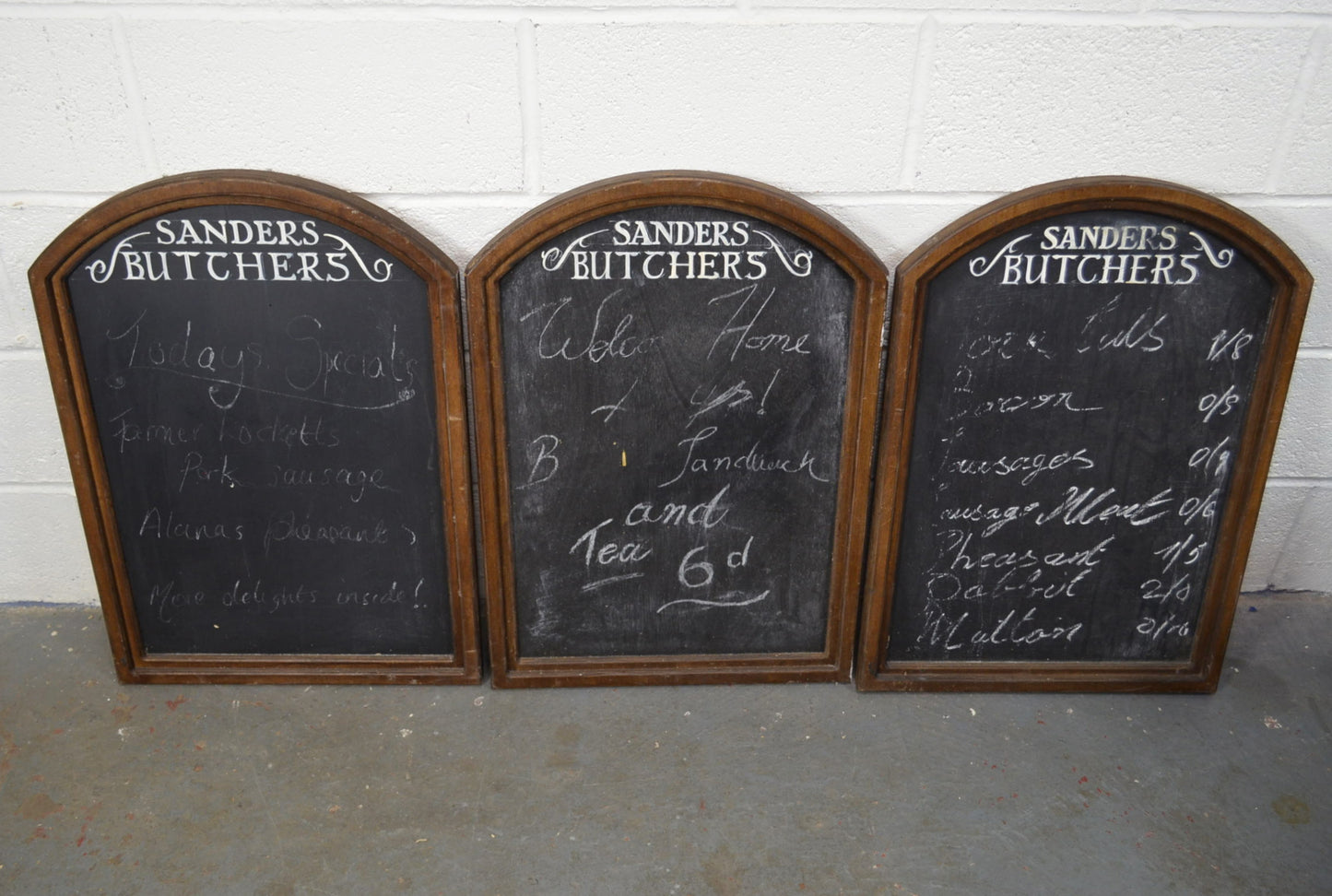 Vintage Wooden Blackboard Sign (Three Available)