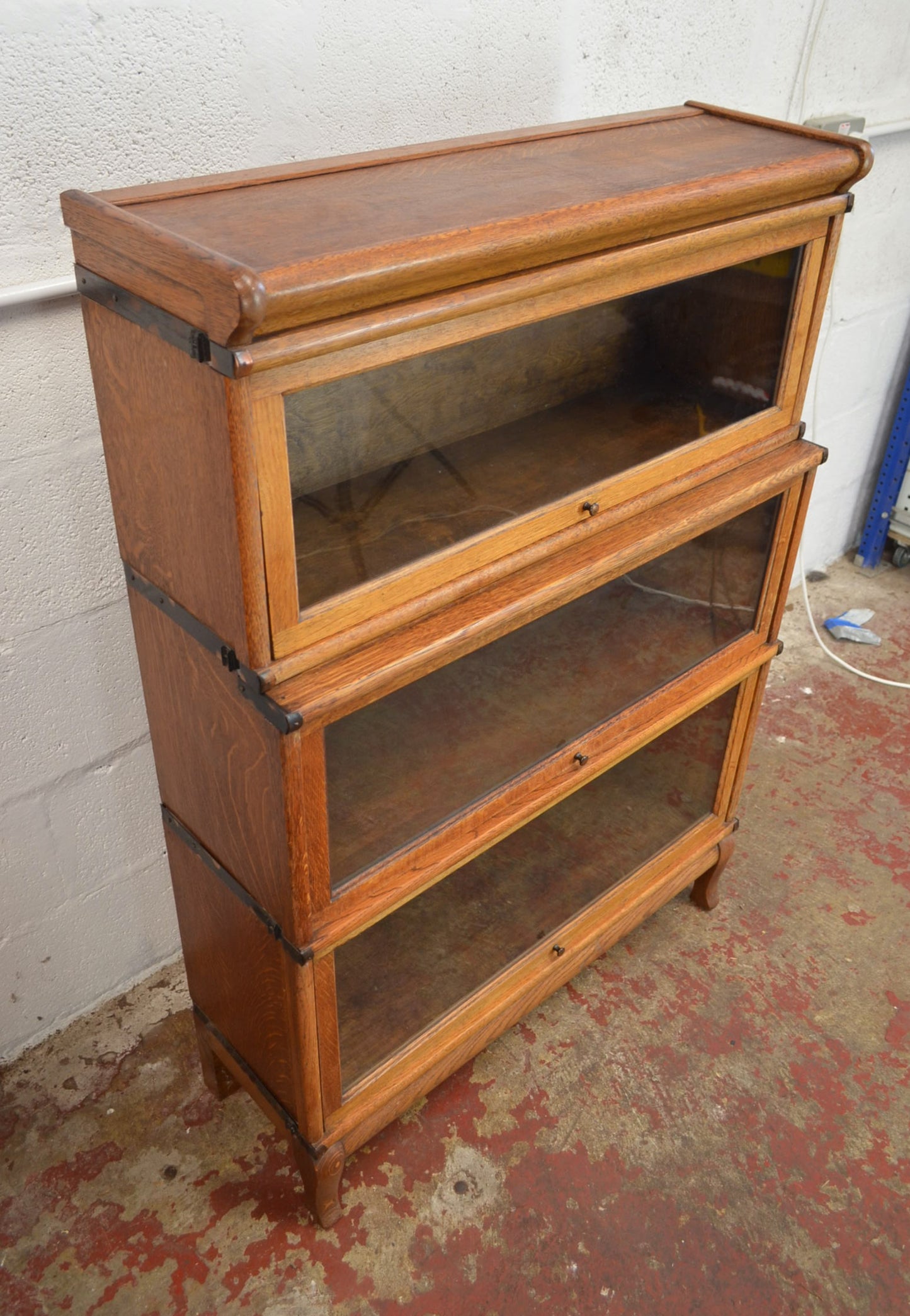 Antique Globe Wernicke Bookcase Three Shelves