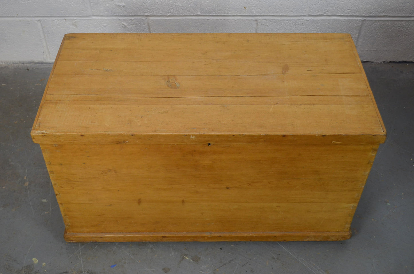 Antique Stripped Pine Blanket Box Storage