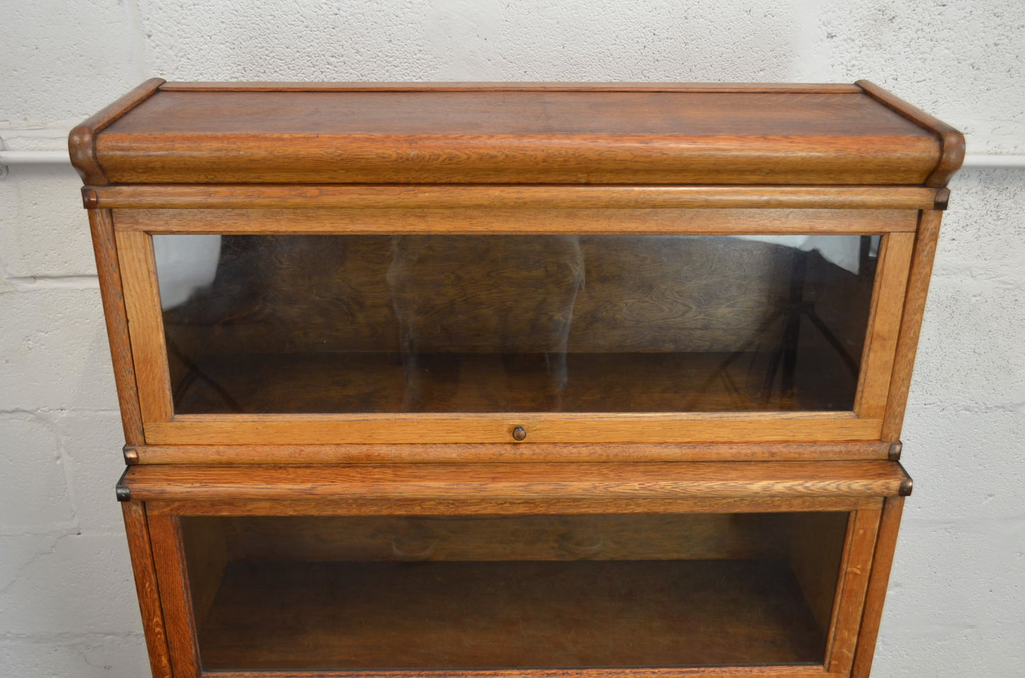 Antique Globe Wernicke Bookcase Three Shelves