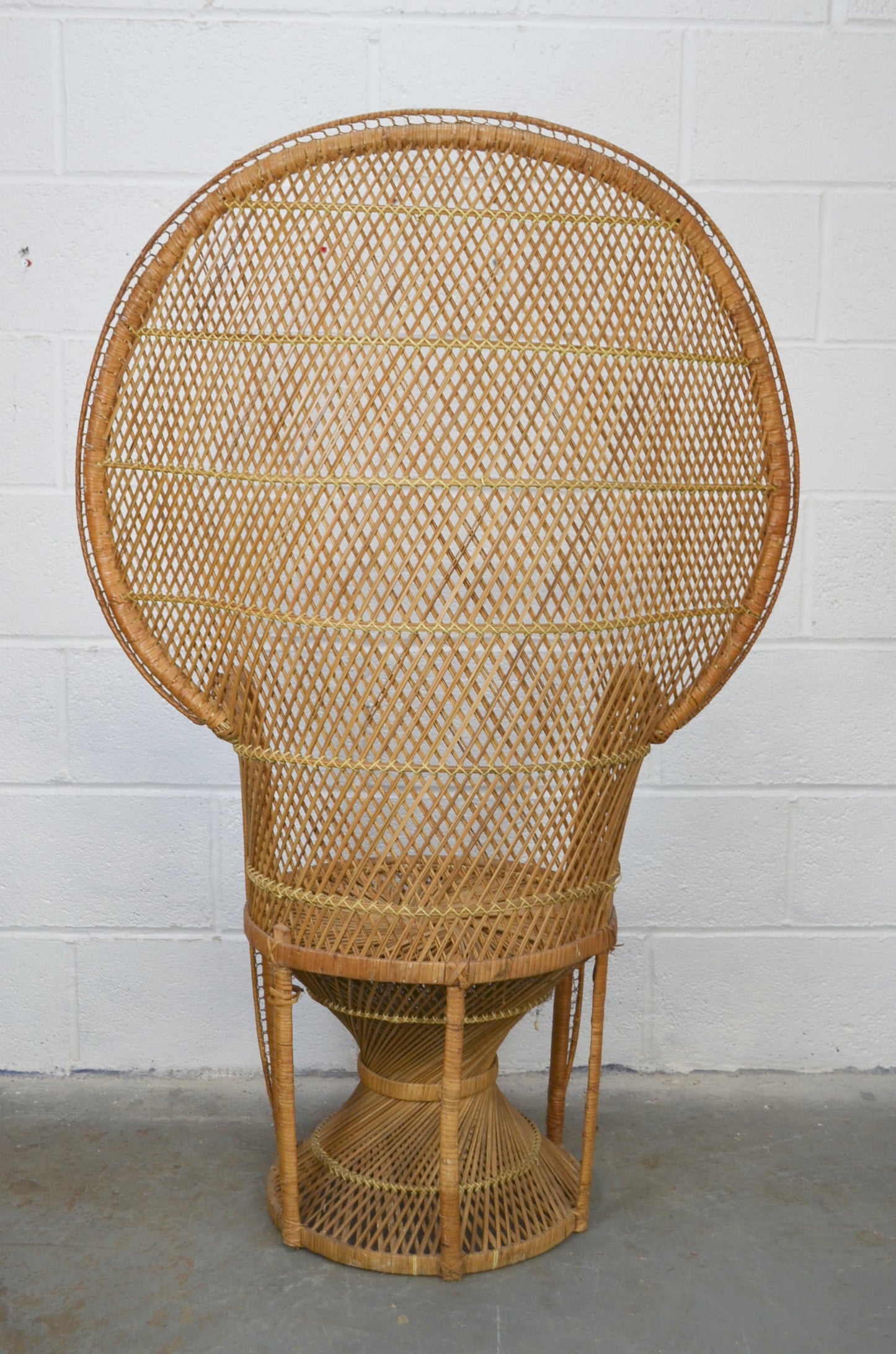 Vintage Bamboo Peacock Chair