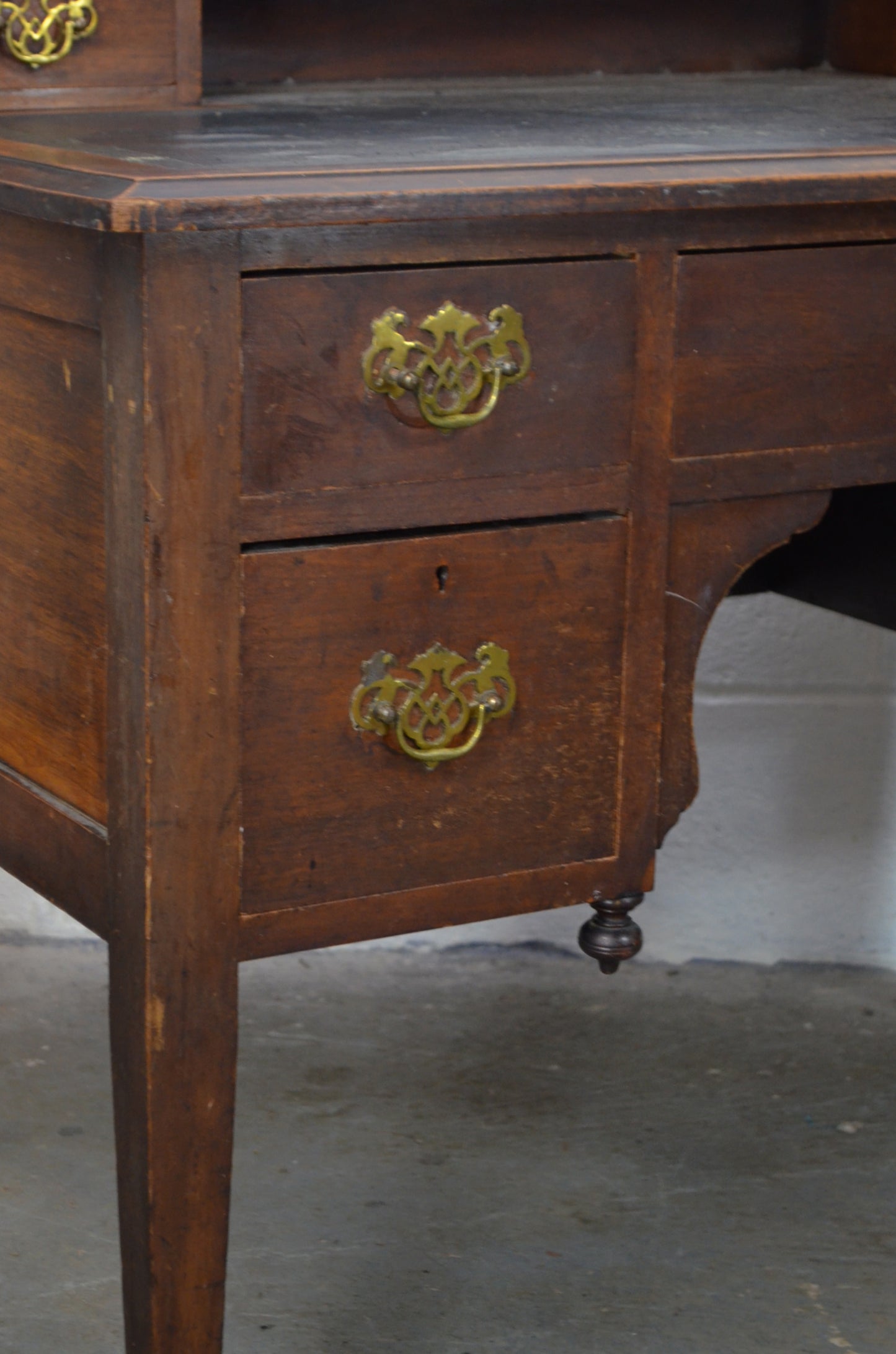 Victorian Chippendale Style Writing Table Desk