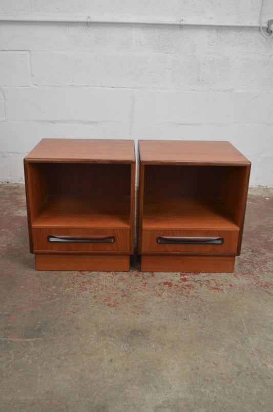 Vintage G Plan Bedside Drawer/Cabinet (Pair Available)
