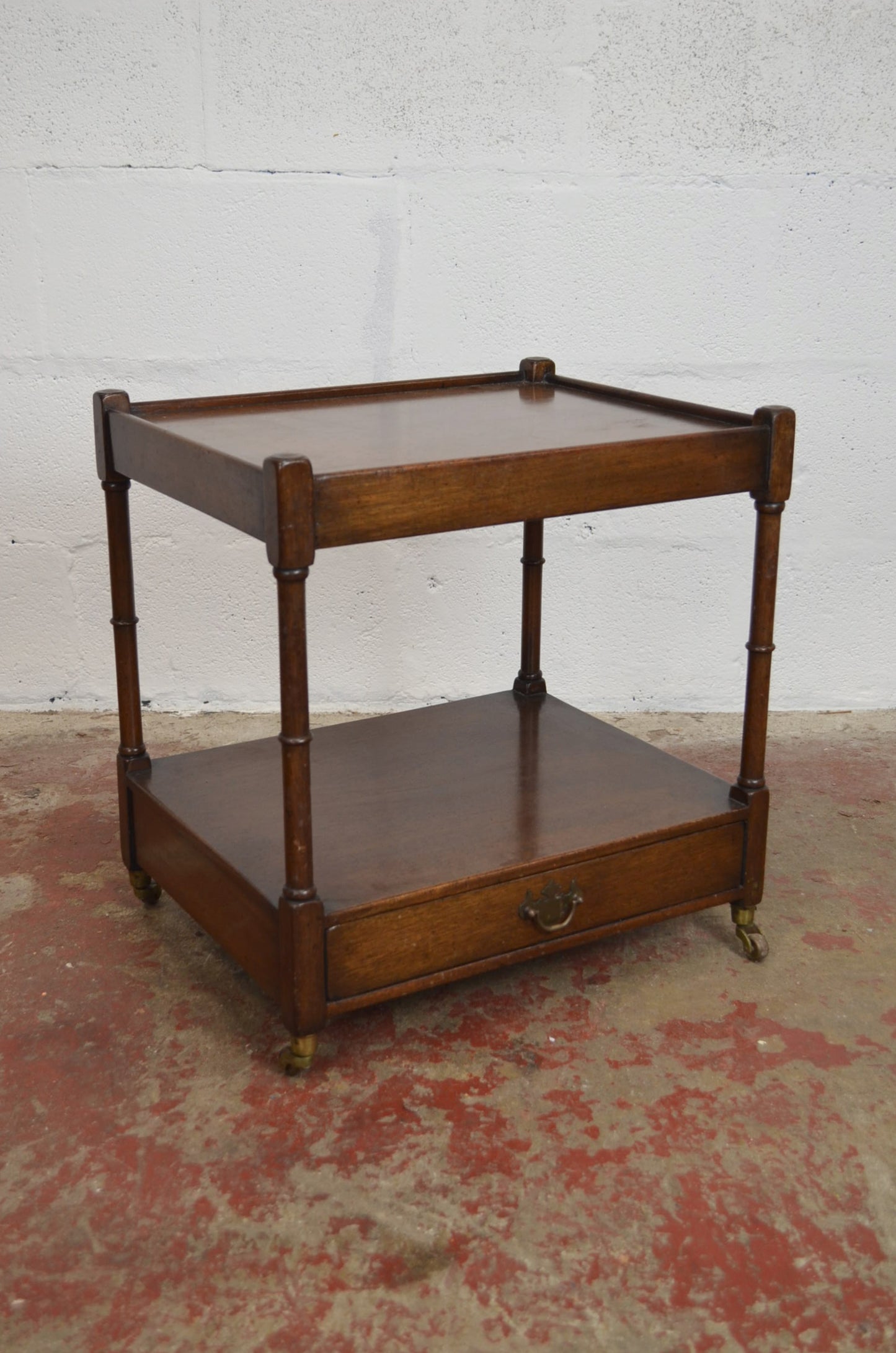 Vintage Mahogany Lamp Table / Drinks Trolley