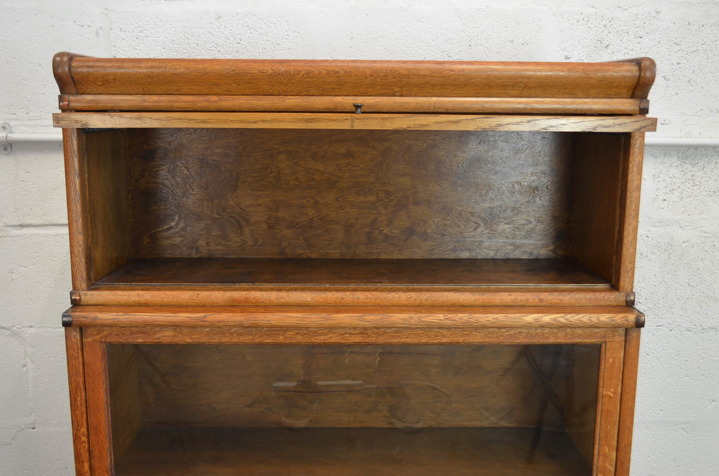 Antique Globe Wernicke Bookcase Three Shelves
