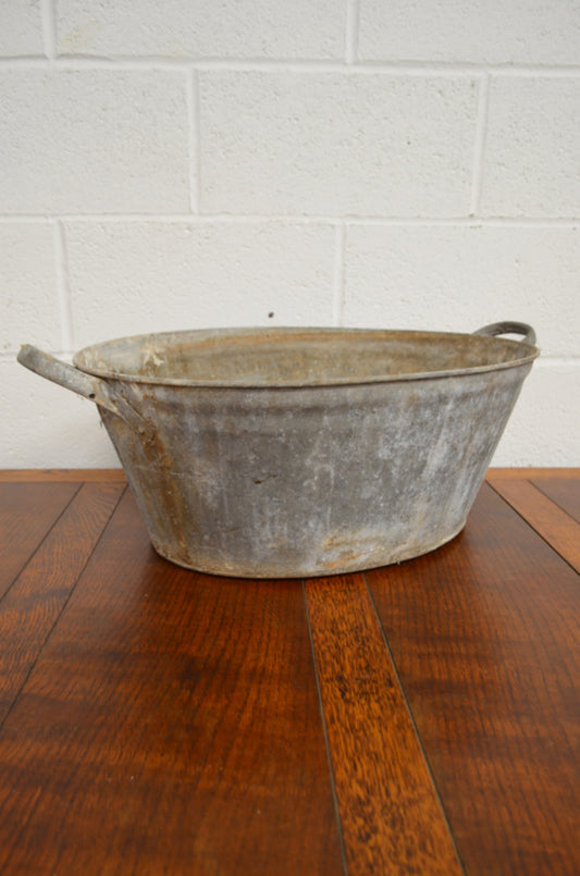 Vintage Galvanised Planter