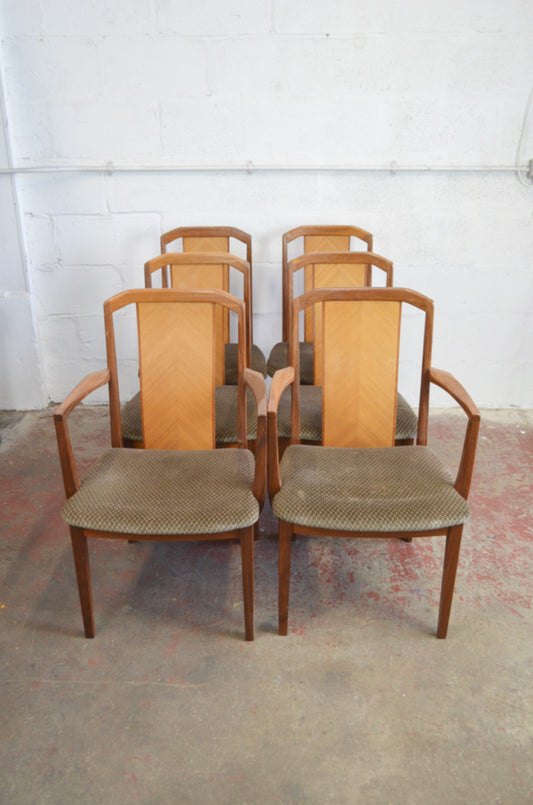 Set Of Six G-Plan Fresco Dining Table Chairs