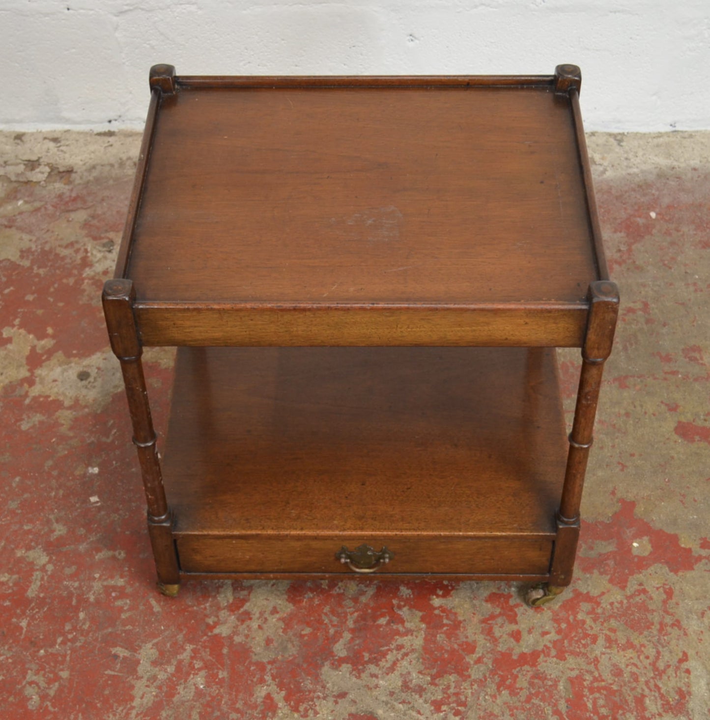 Vintage Mahogany Lamp Table / Drinks Trolley