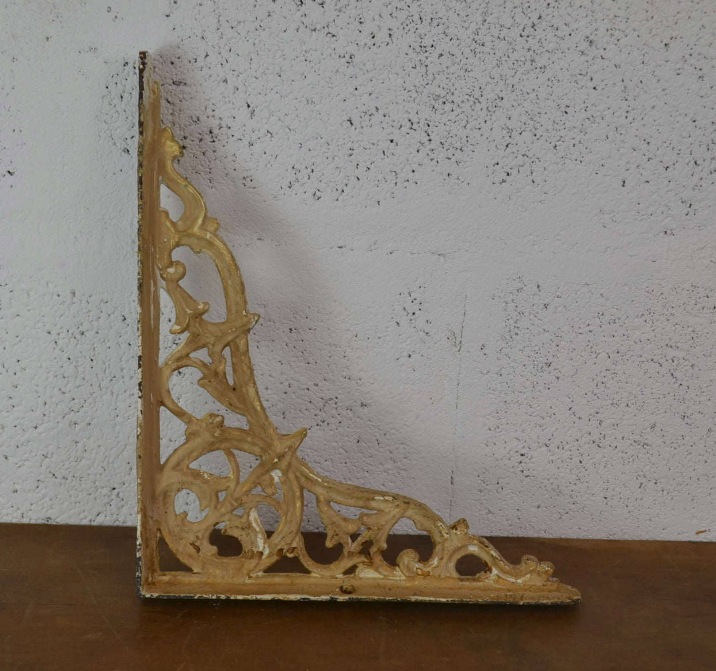 Pair Of Vintage Possibly Victorian Cast Iron Brackets