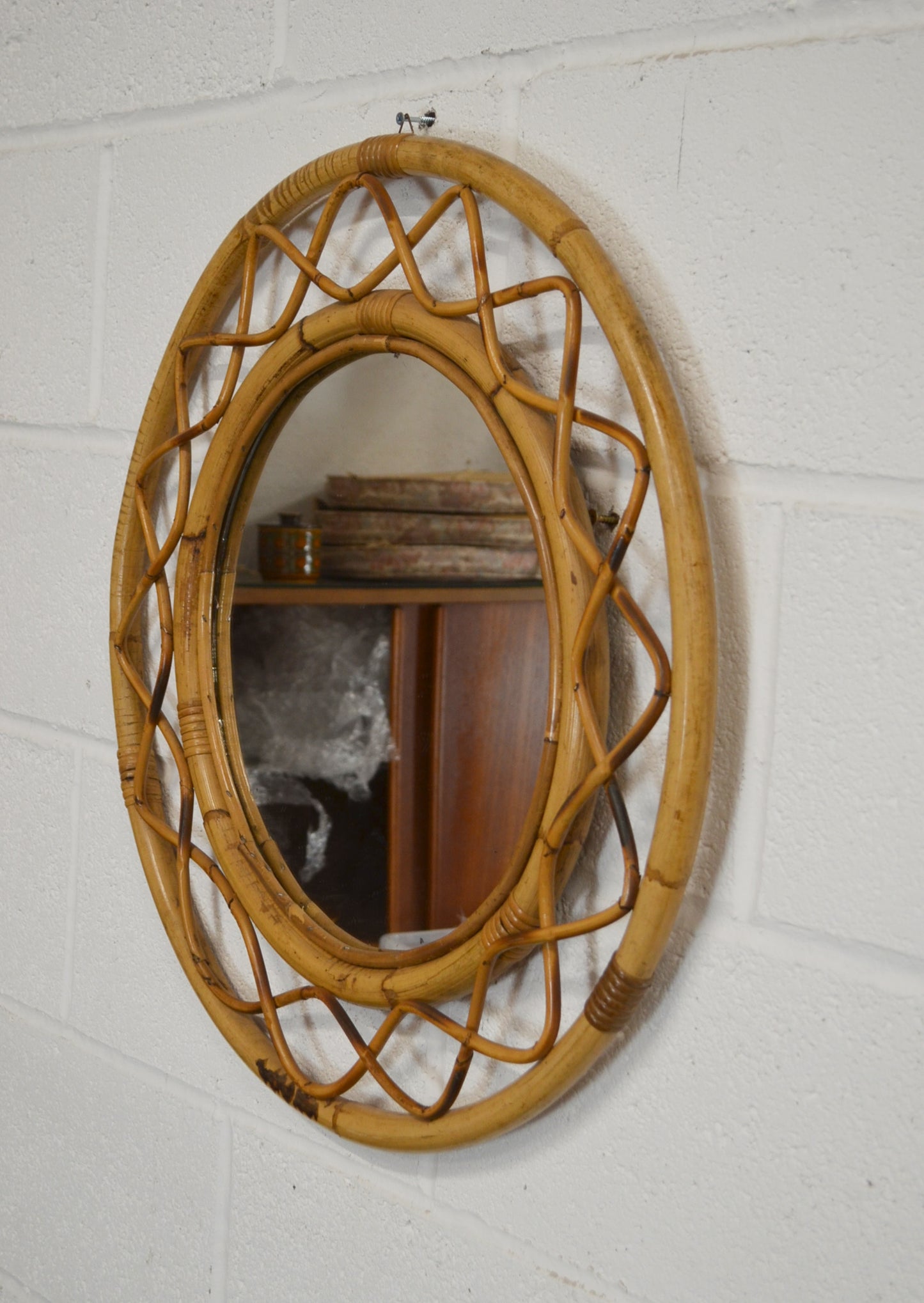 Vintage Circular Wall Mirror