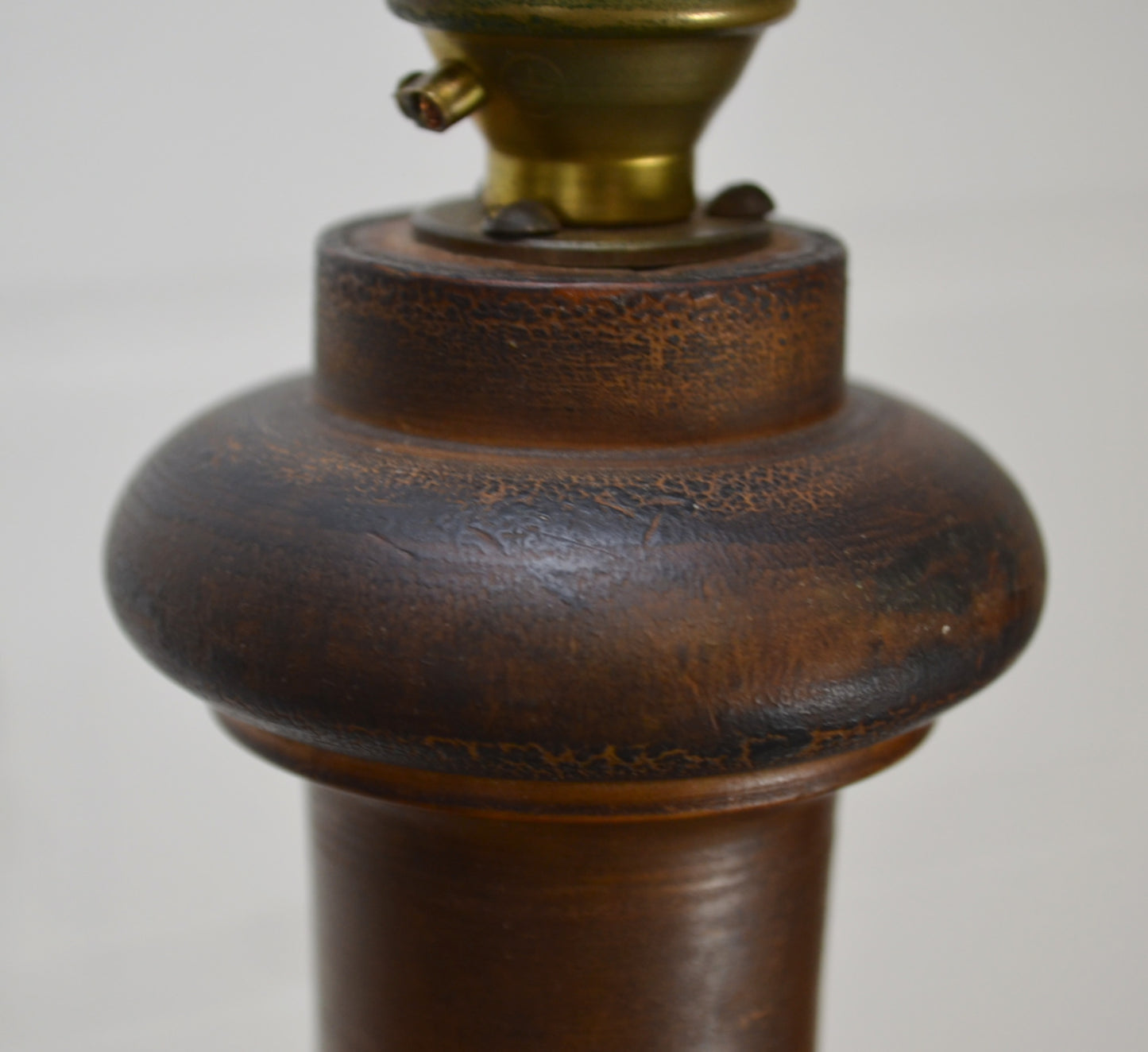 Vintage Walnut Floor Lamp (n1)