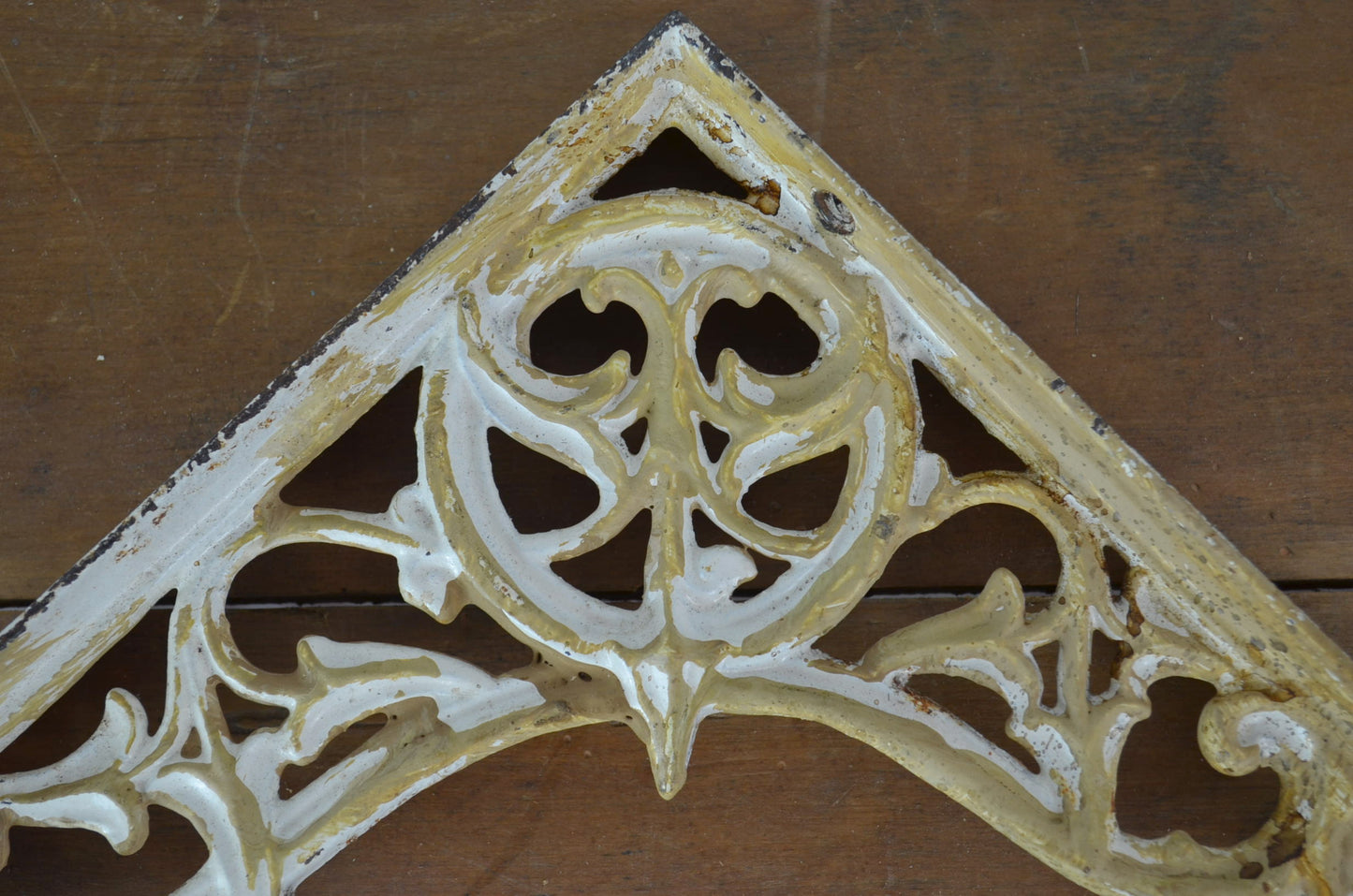 Pair Of Vintage Possibly Victorian Cast Iron Brackets