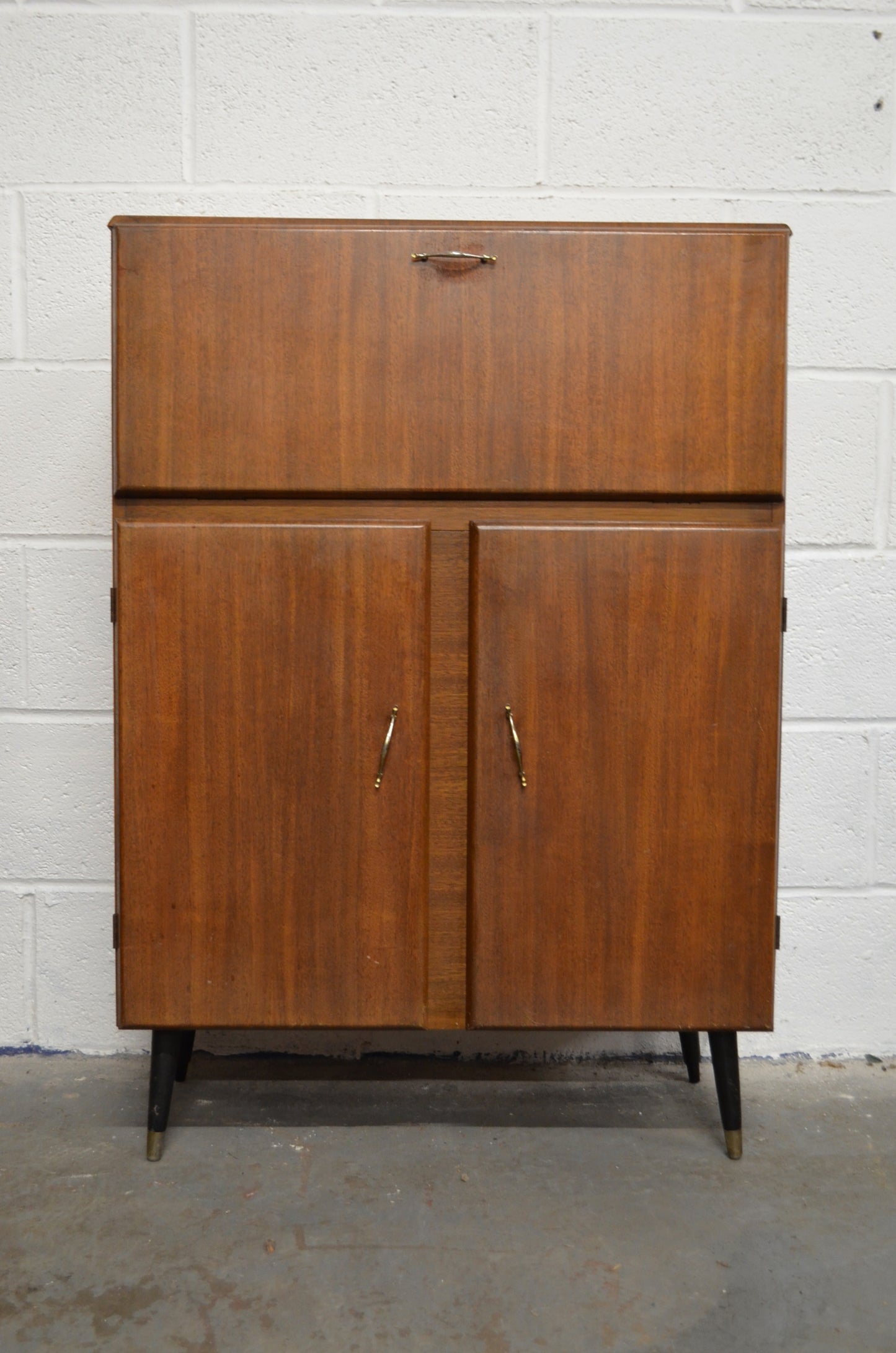 Vintage Walnut Drinks Cabinet