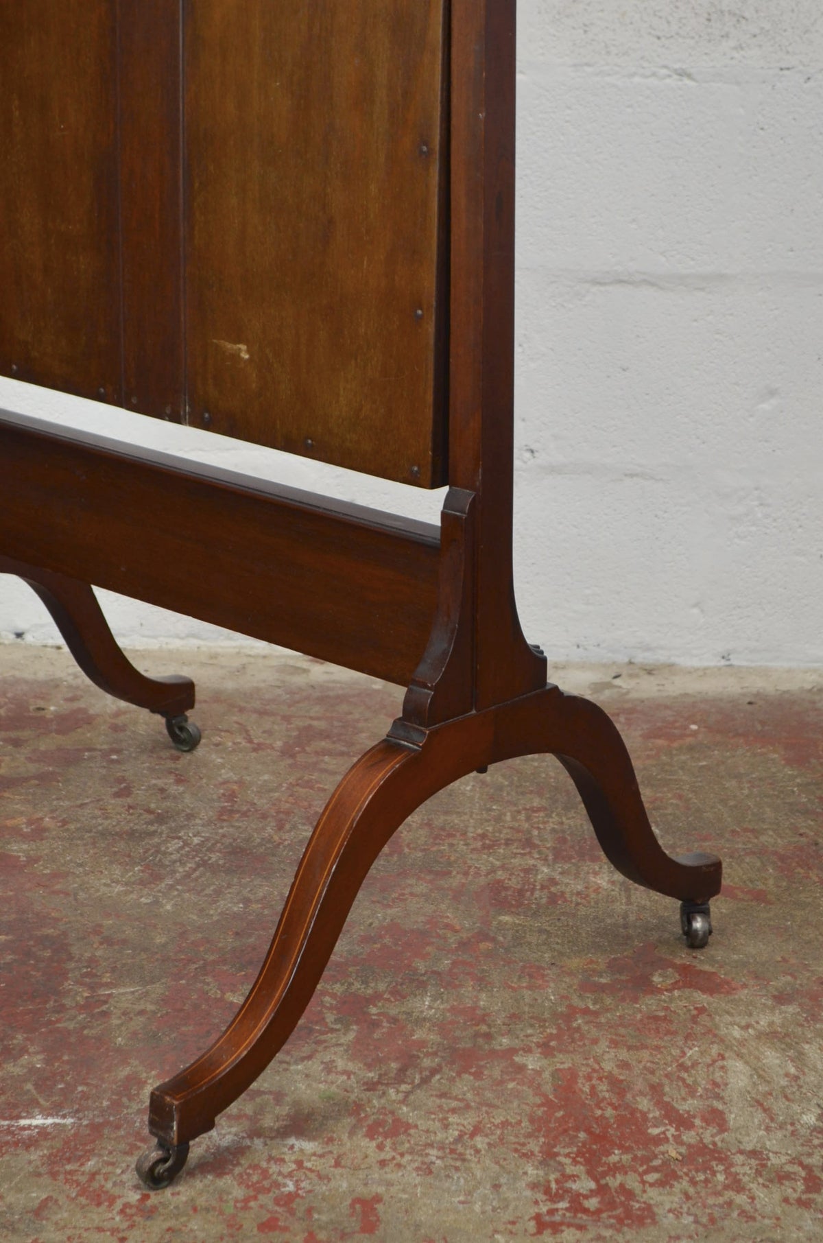 An Antique Edwardian Mahogany Cheval/Dressing Mirror