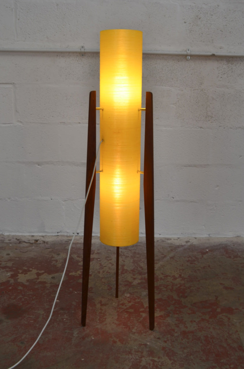 A Real Vintage Mid 20th Century 'Rocket' Tripod Floor Lamp
