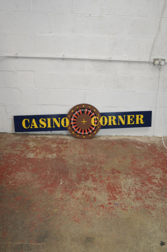 Retro - Vintage Style Casino Corner Sign