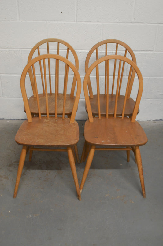 Four Vintage Ercol Dining Chairs