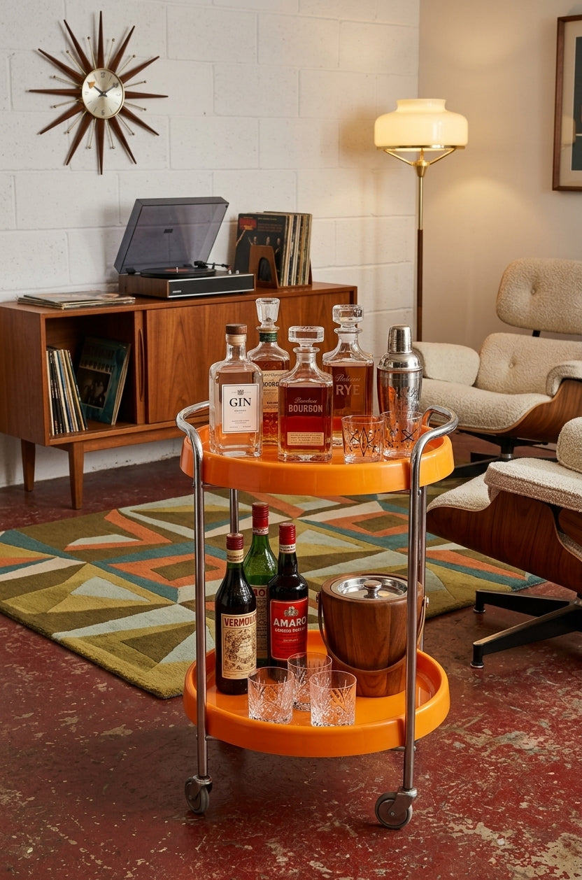 Vintage Mid Century Drinks/Tea Trolley