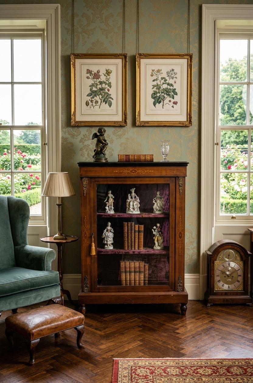 19th Century Pier Cabinet / Bookcase